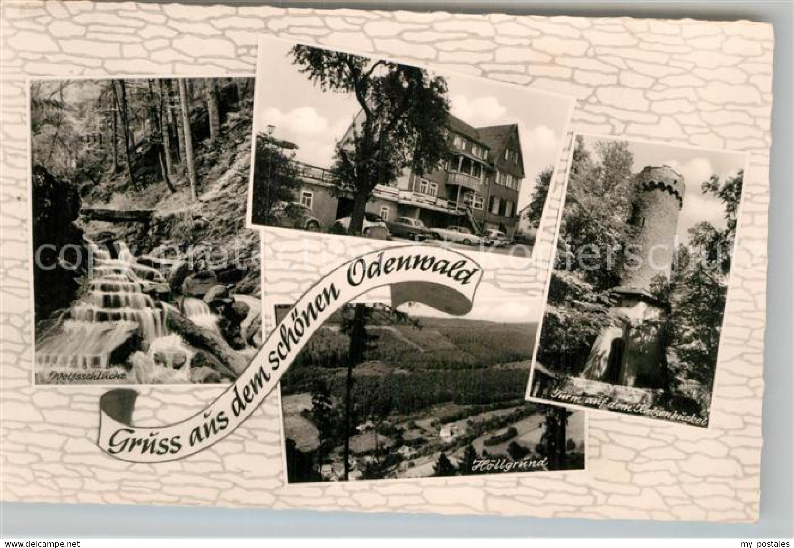 Waldbrunn Odenwald Katzenbergturm Hoellgrund Wolfsschlucht
