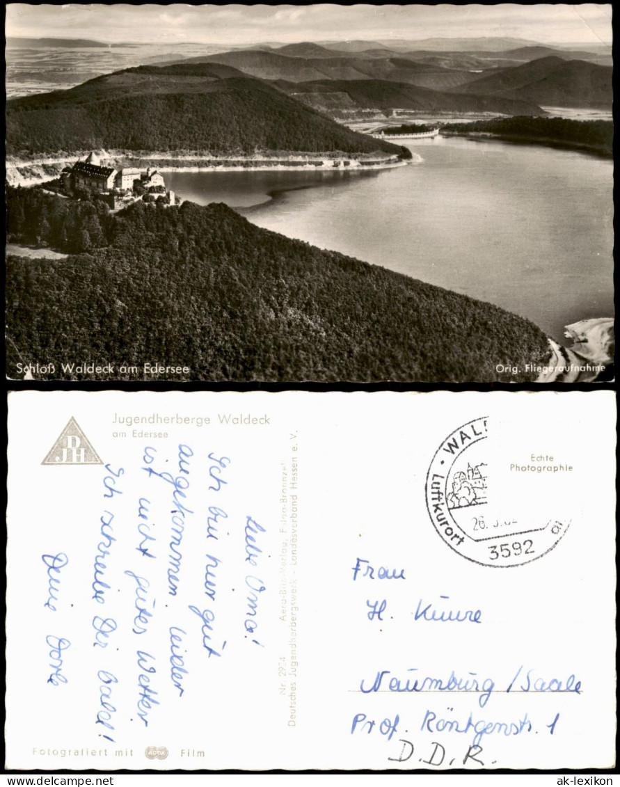 Waldeck (am Edersee) mit Jugendherberge DJH Waldeck Edersee 1962