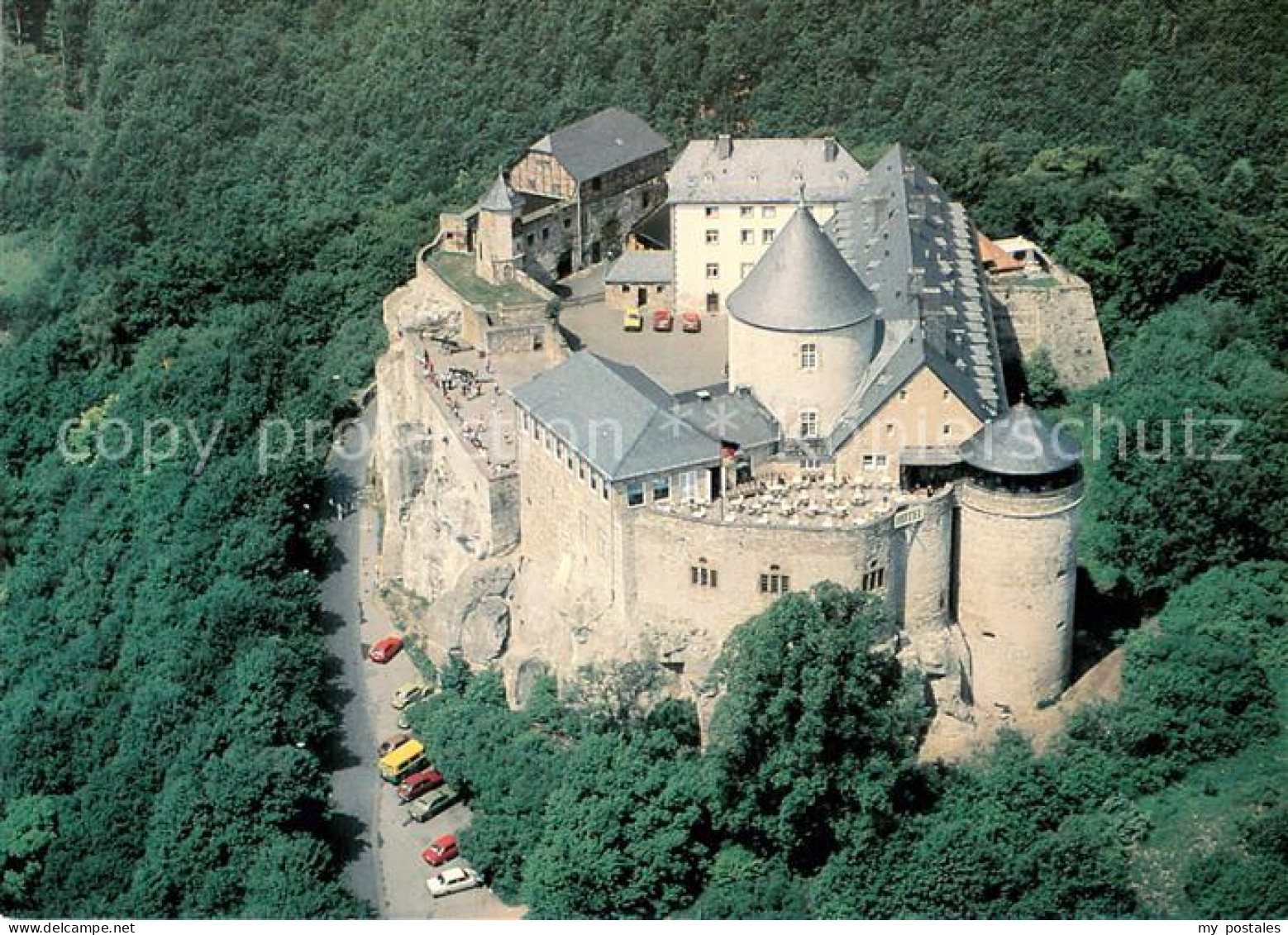 Waldeck Edersee Burghotel Schloss Waldeck Fliegeraufnahme