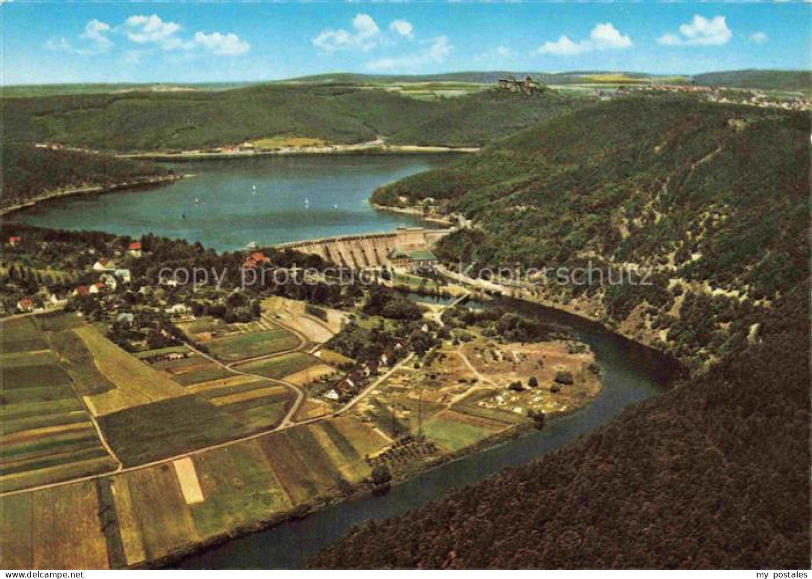 Waldeck  Edersee Edertalsperre Sperrmauer Schloss Waldeck