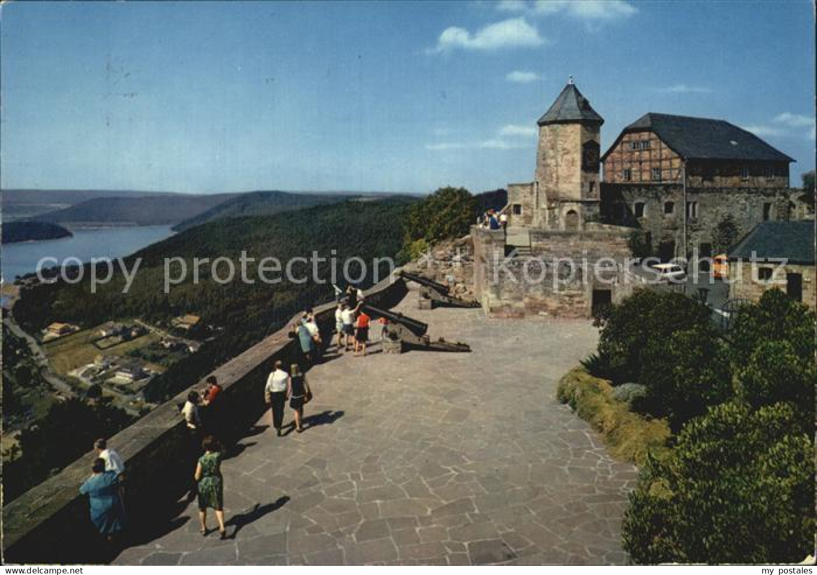Waldeck Edersee Schloss Burgterrasse Edersee Edertalsperre