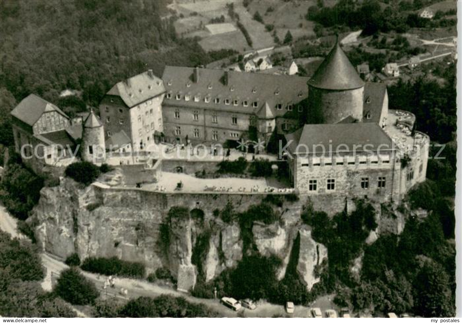 Waldeck Edersee Schloss Waldeck Fliegeraufnahme