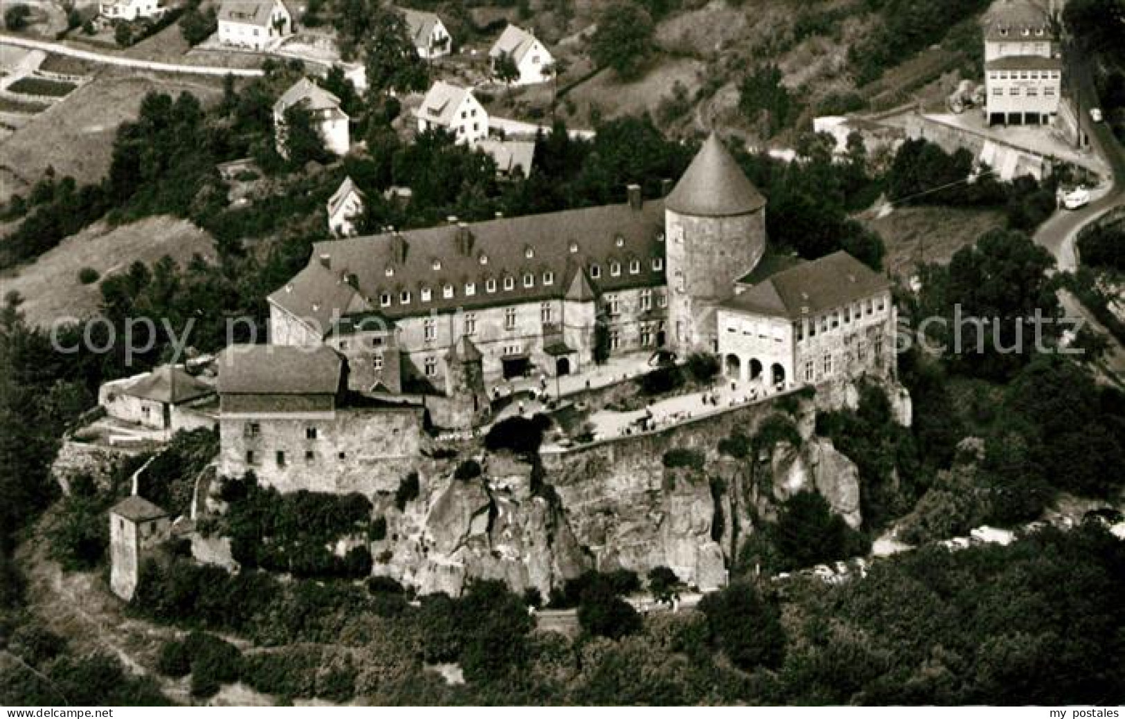 Waldeck Edersee Schloss Waldeck Fliegeraufnahme