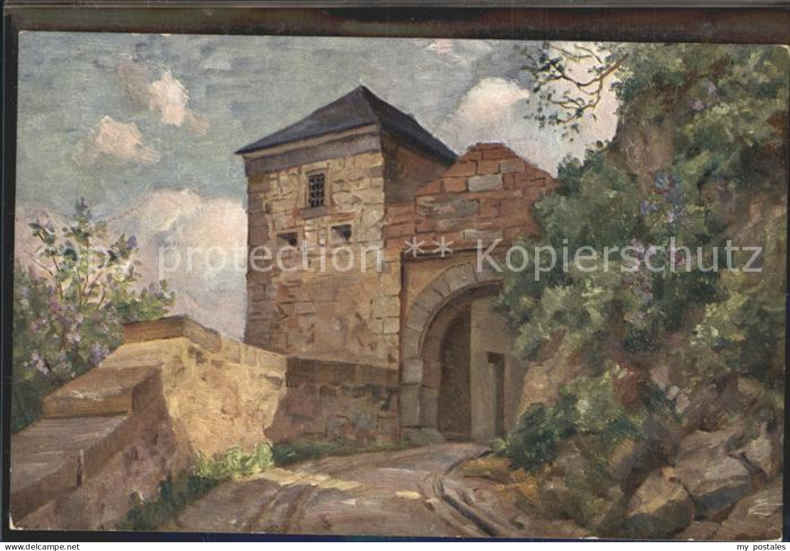 Waldeck Edersee Schloss Waldeck Kuenstlerkarte