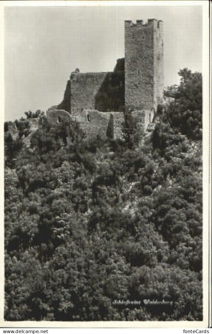 Waldenburg BL Waldenburg Schloss Ruine ungelaufen ca. 1955