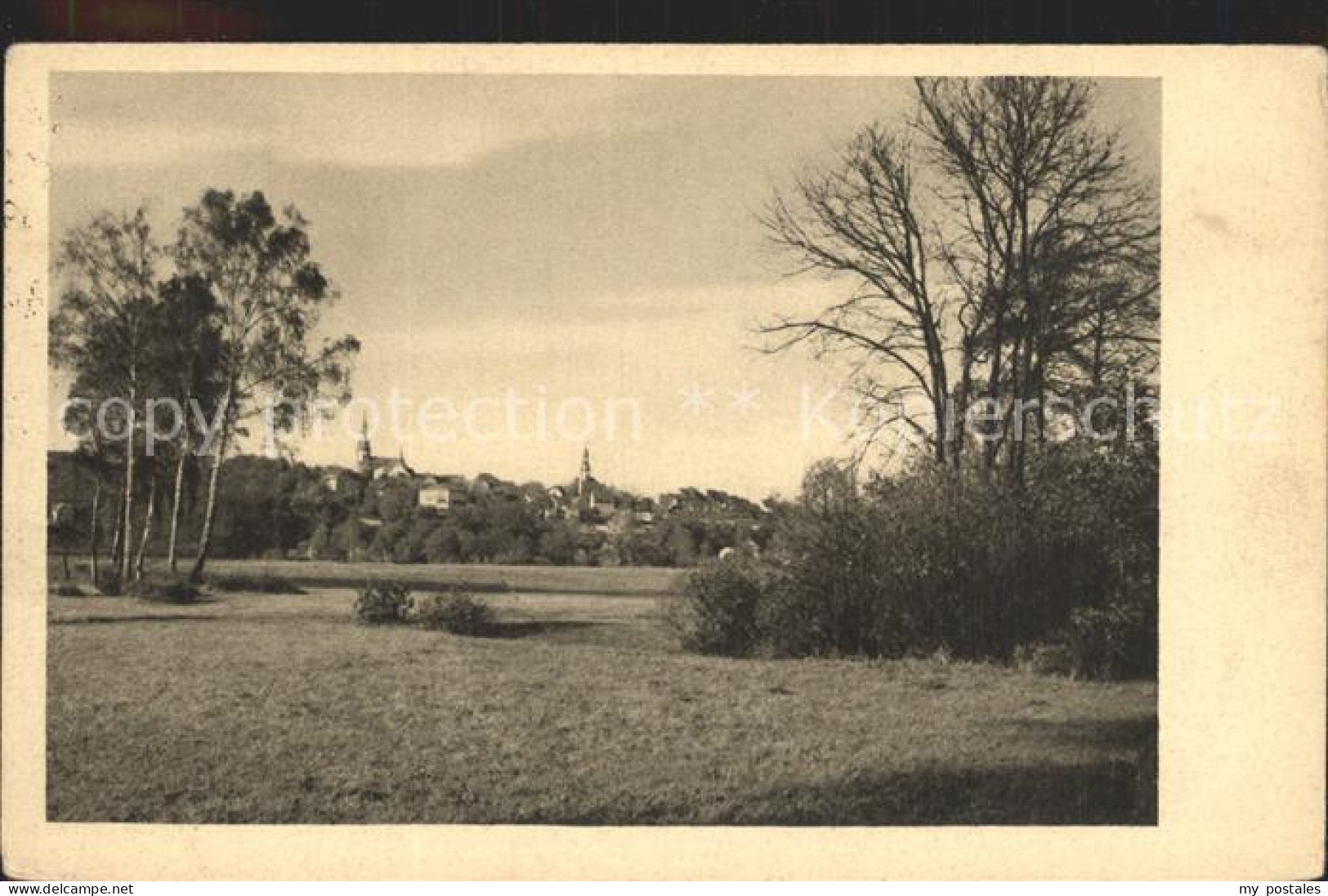 Waldenburg Sachsen Blick zur Stadt