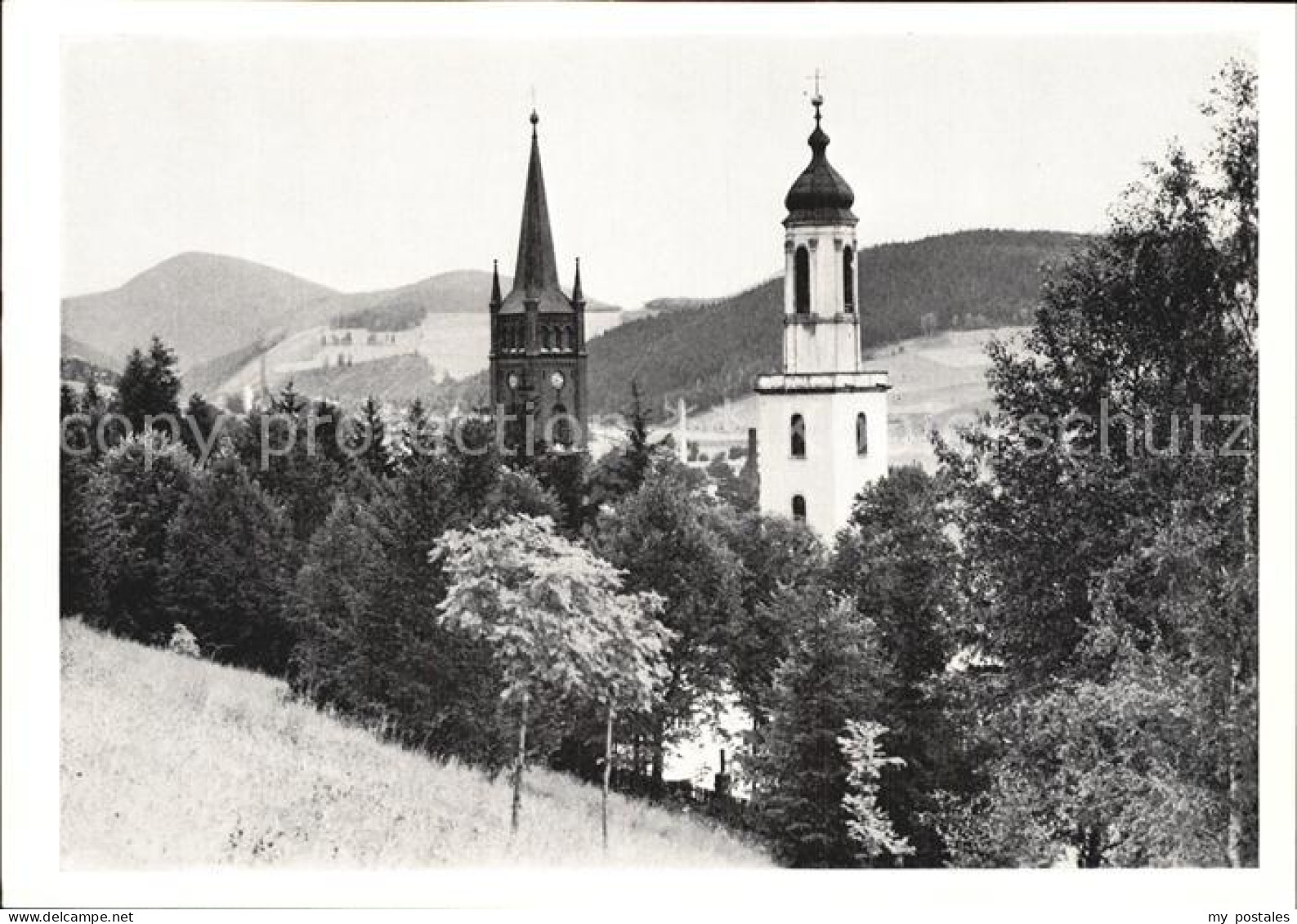 Waldenburg Sachsen Friedland 2 Kirchtuerme
