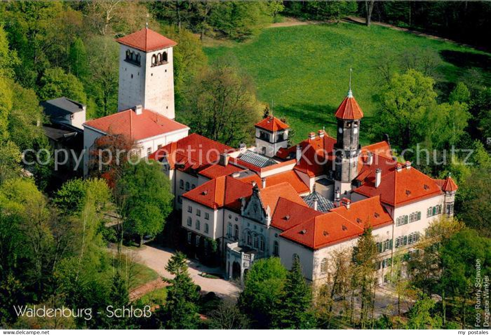 Waldenburg Sachsen Schloss Fliegeraufnahme