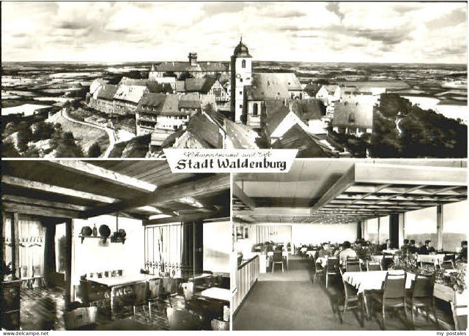 Waldenburg Sachsen Stadt Waldenburg Restaurant Cafe  x 1971