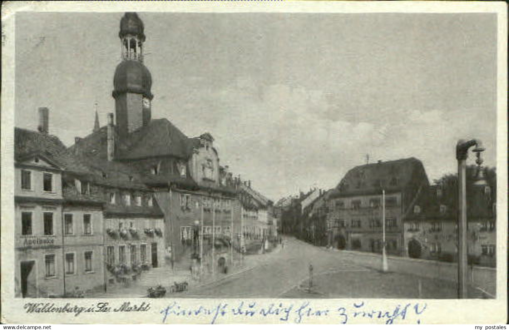 Waldenburg Sachsen Waldenburg a. Mulde Markt x 1964