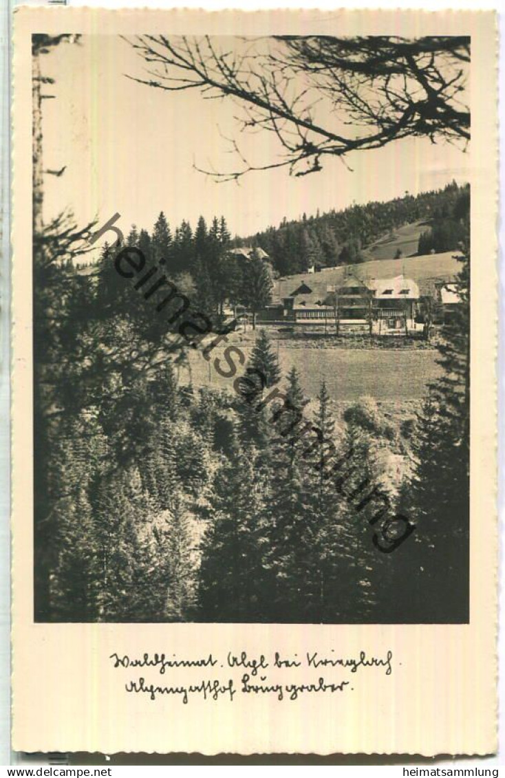 Waldheimat - Alpl bei Krieglach - Alpengasthof Bruggraber - Foto-Ansichtskarte - Verlag Franz Knollmüller Graz 1940