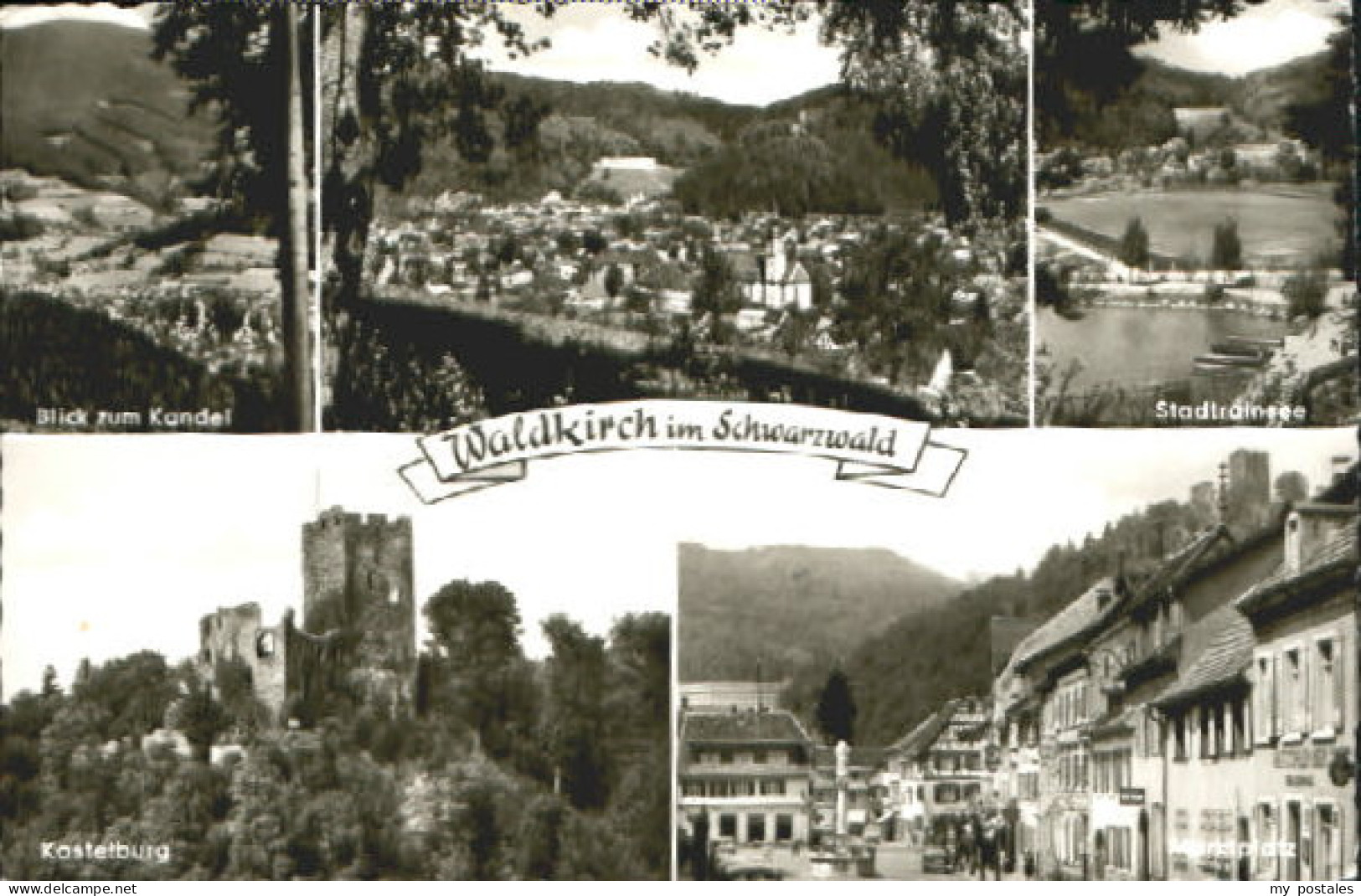 Waldkirch Breisgau Waldkirch Burg See Platz x 1951