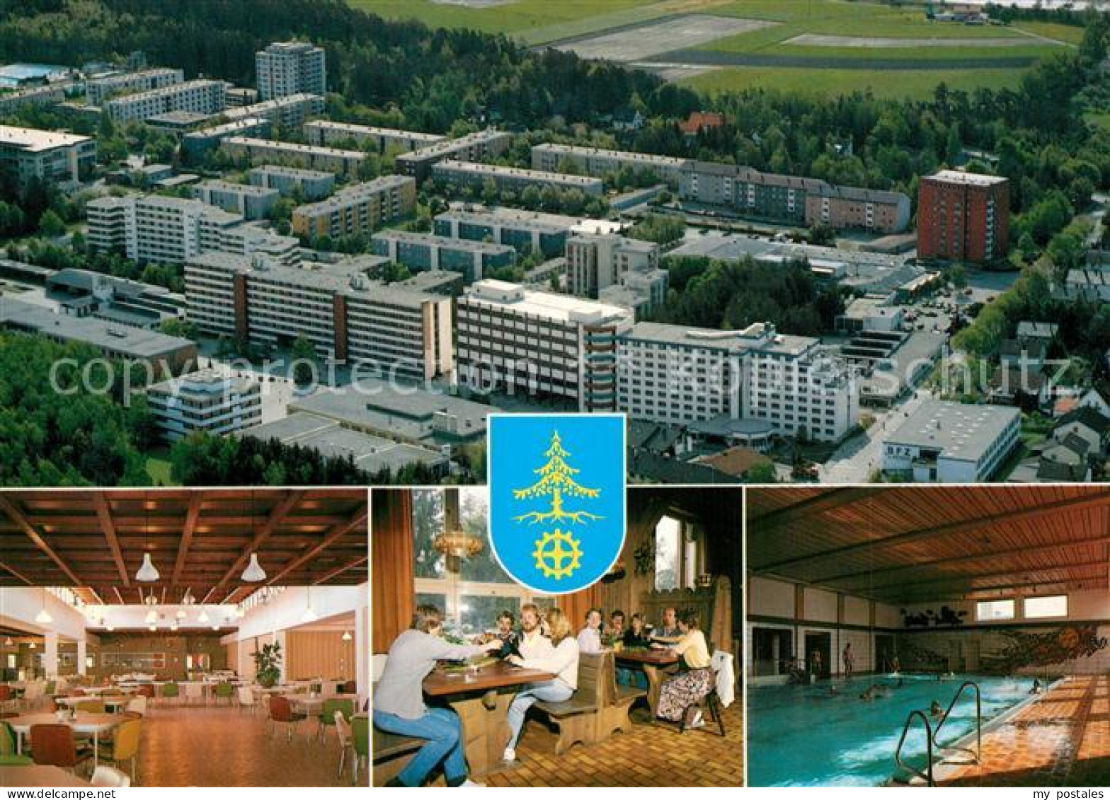 Waldkraiburg BFZ Peters Berufsbildungszentrum Fliegeraufnahme Restaurant Gaststa