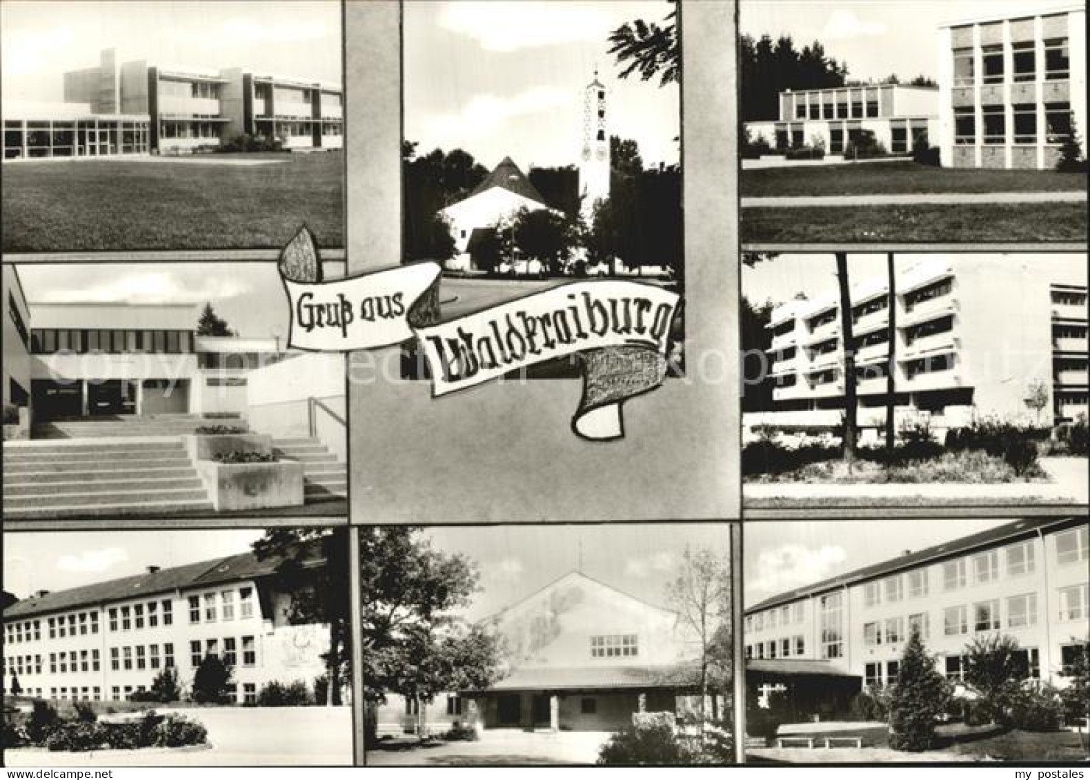 Waldkraiburg Teilansichten Kirche