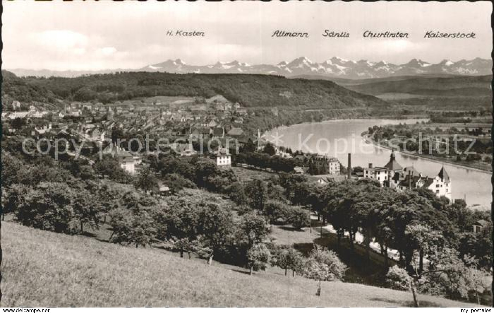 Waldshut-Tiengen Alpenkette Kaiserstock Churfirsten