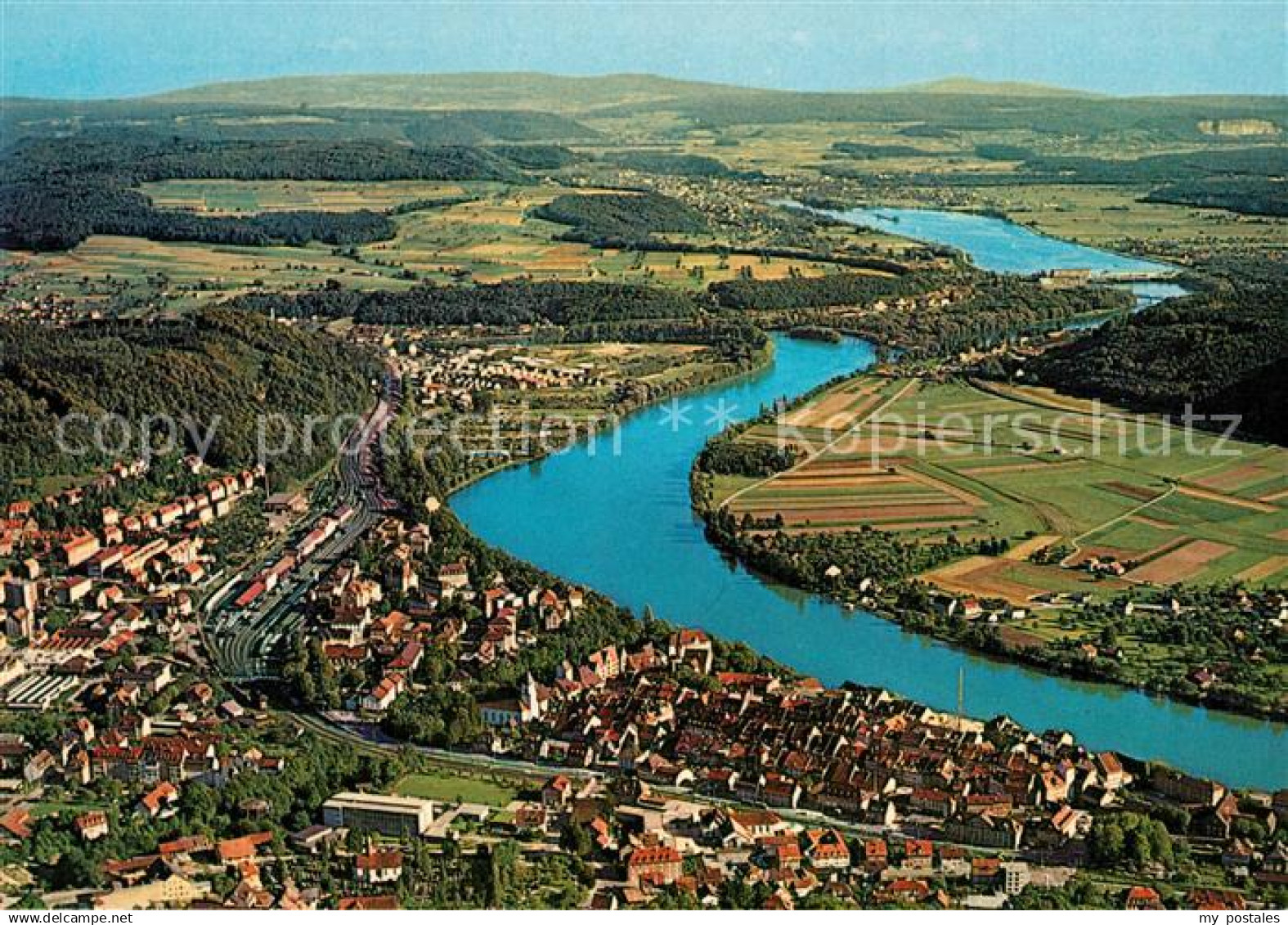 Waldshut-Tiengen am Hochrhein Fliegeraufnahme