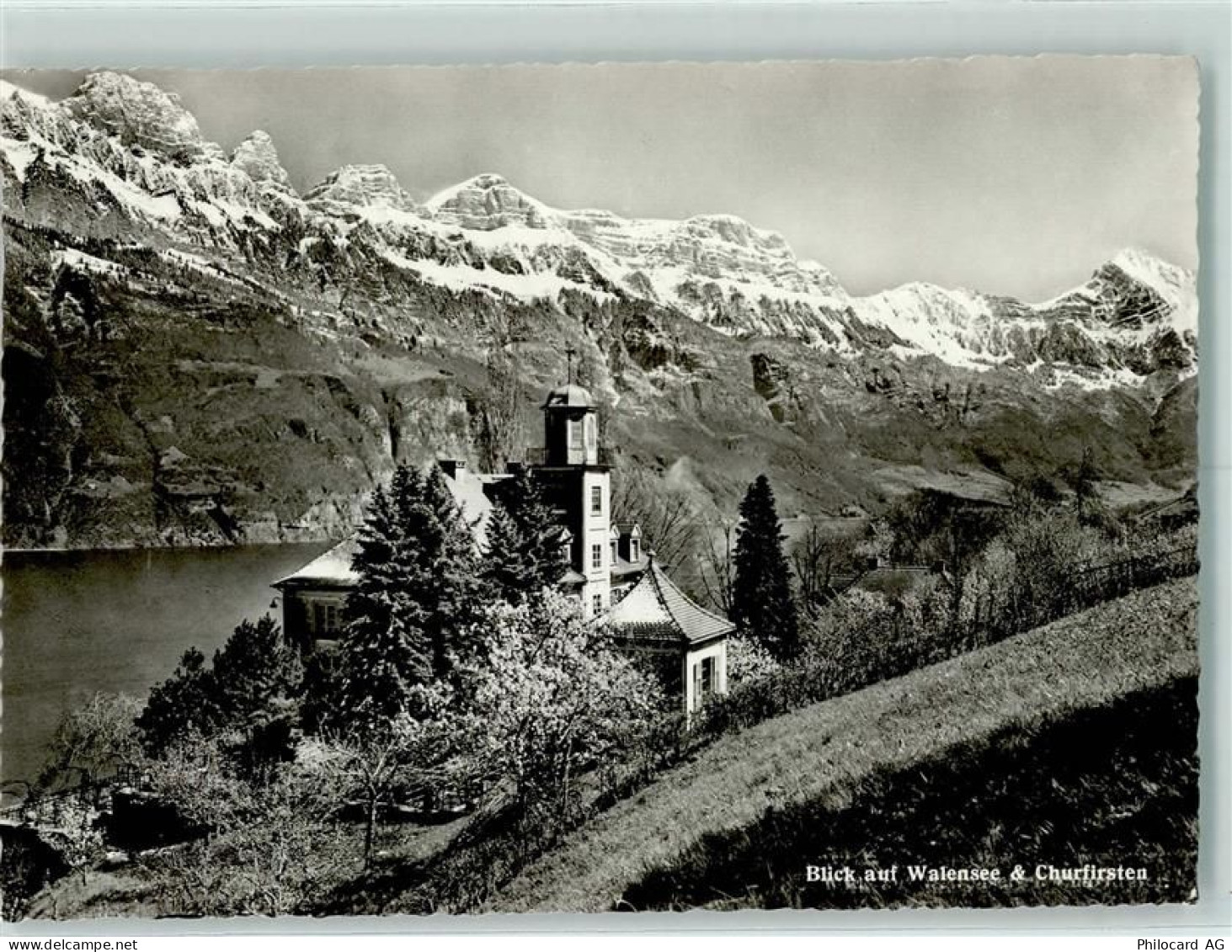 Walensee Wallensee 1975 - Blick auf Walensee und Churfirsten Marienschwe... - 10281774