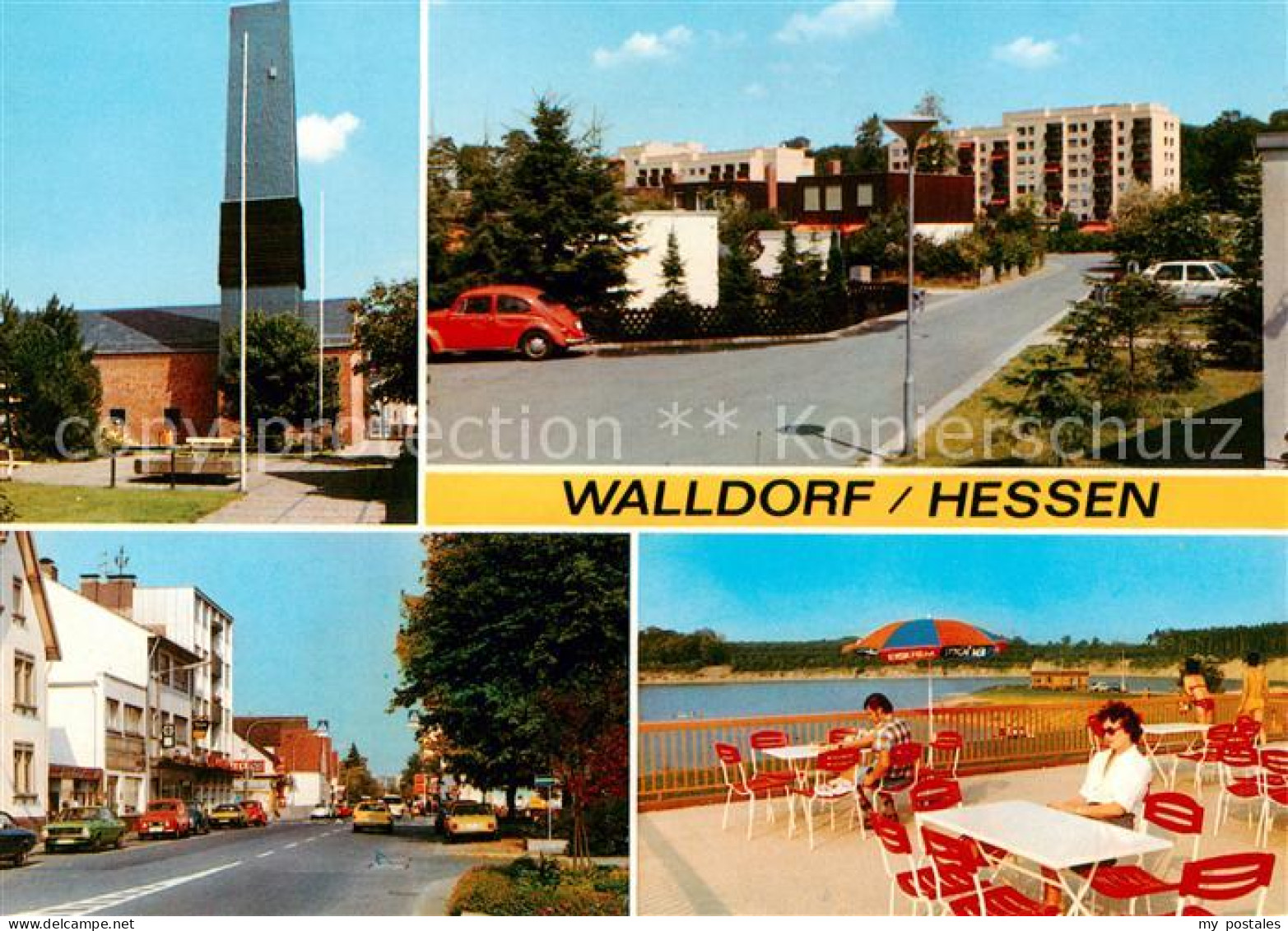 Walldorf Hessen Kirche Ortspartien Terrasse