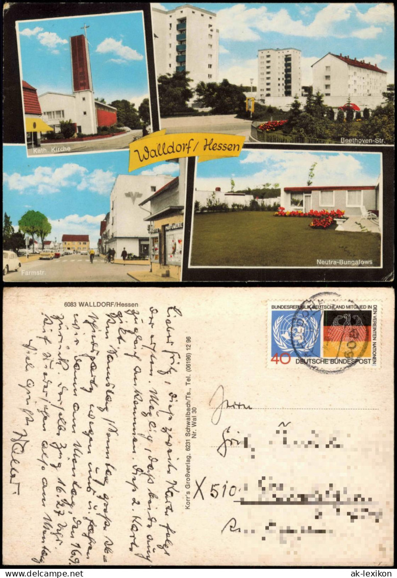 Walldorf (Hessen)-Mörfelden-Walldorf 4 Bild Kath. Kirche Beethoven-Straße 1977