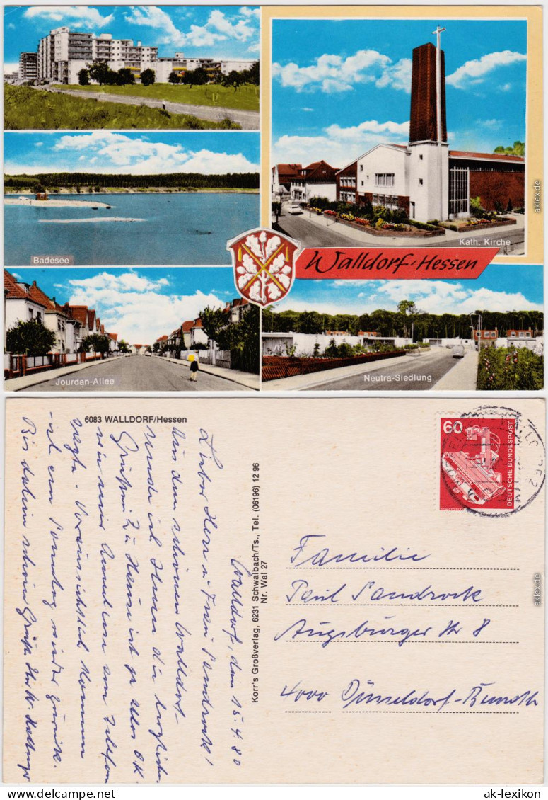 Walldorf (Hessen) Mörfelden Walldorf Jourdan-Allee, Neutra-Siedlung 1980