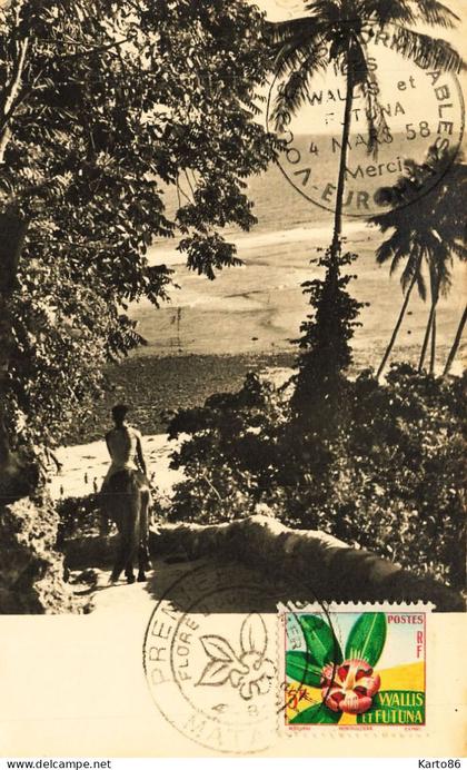 iles wallis et futuna * CP * voir CACHETS !!!