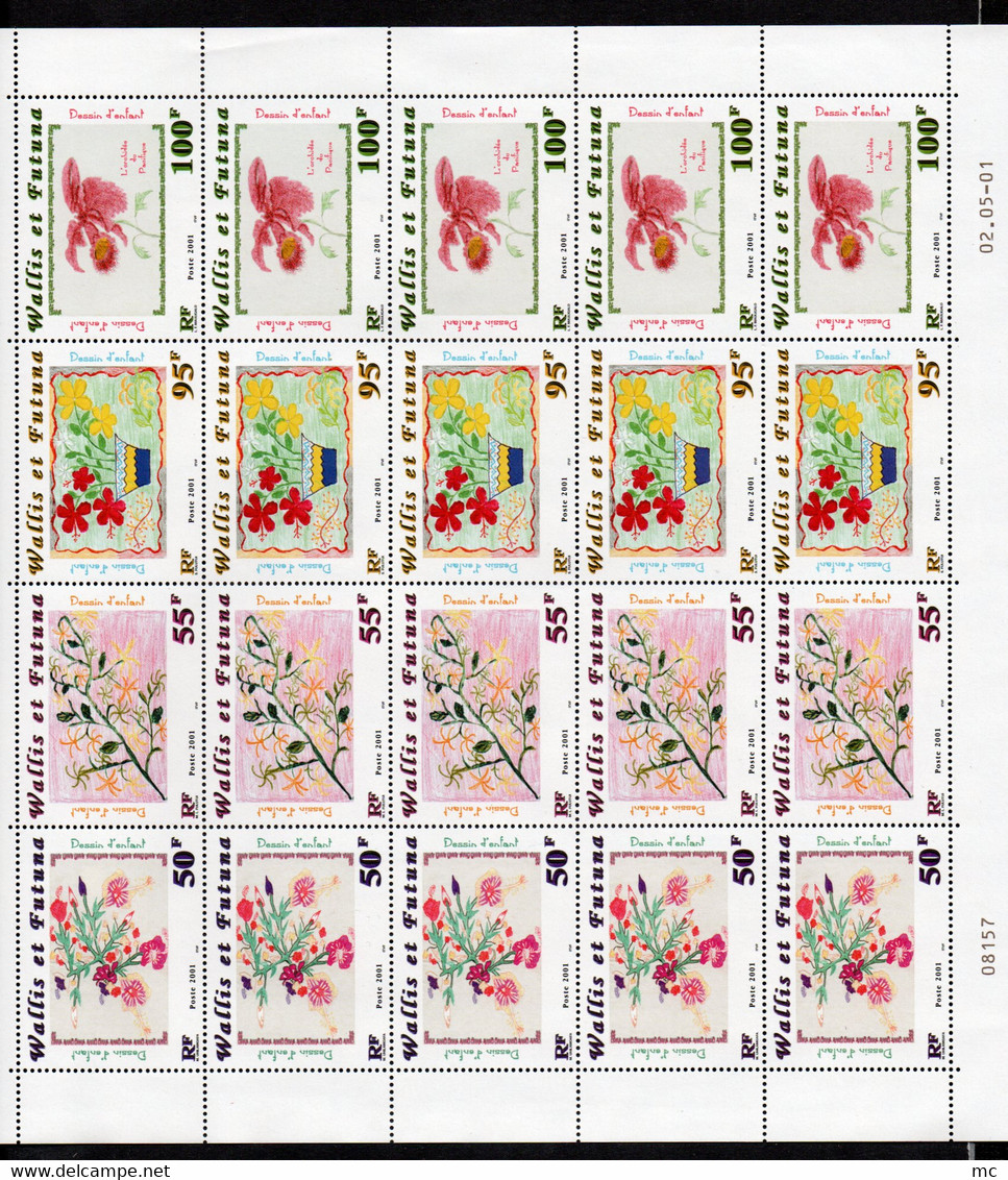 Wallis et Futuna Feuille des n° 550 / 553 Luxe **