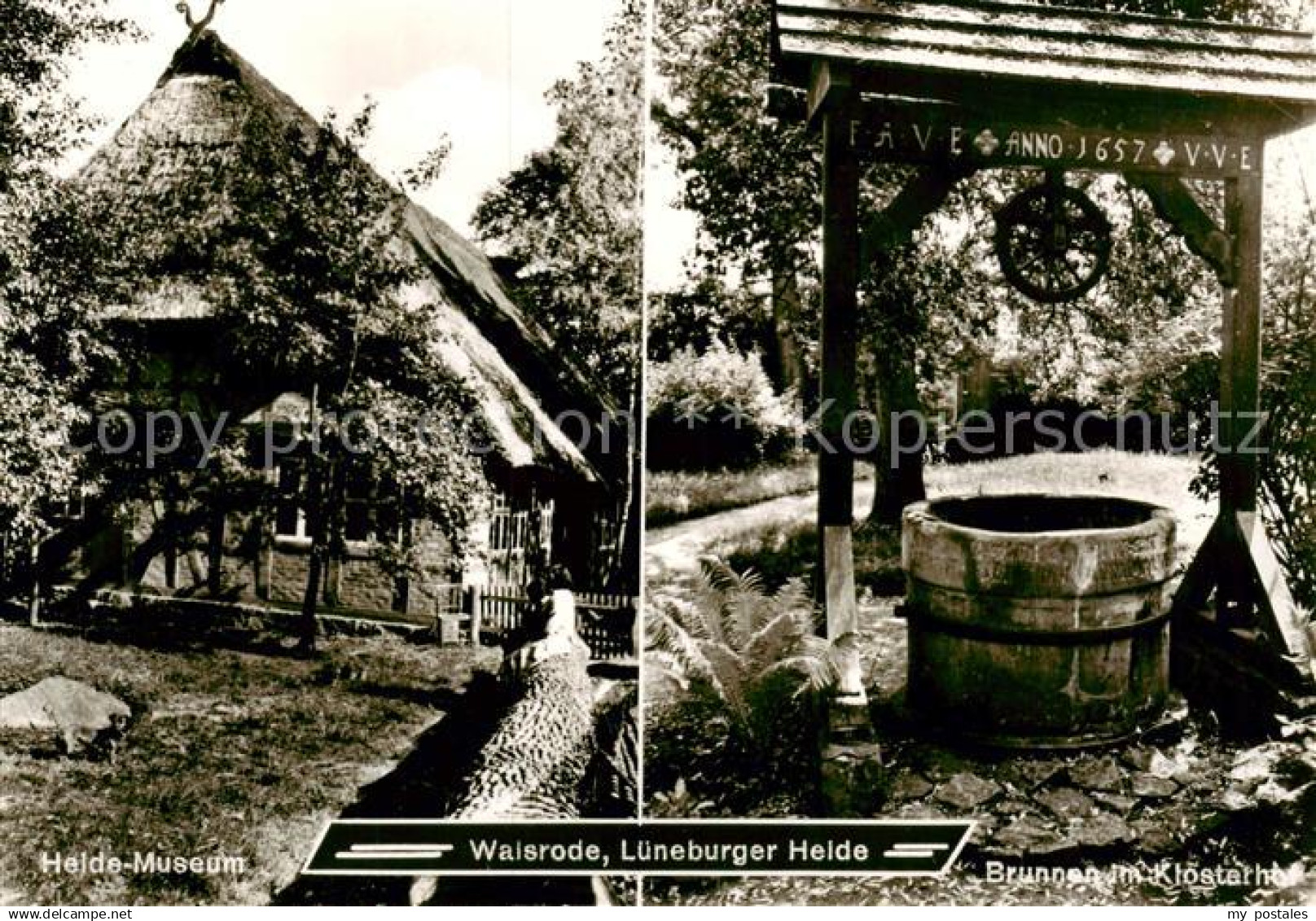 Walsrode Lueneburger Heide Heide Museum Brunnen im Klosterhof