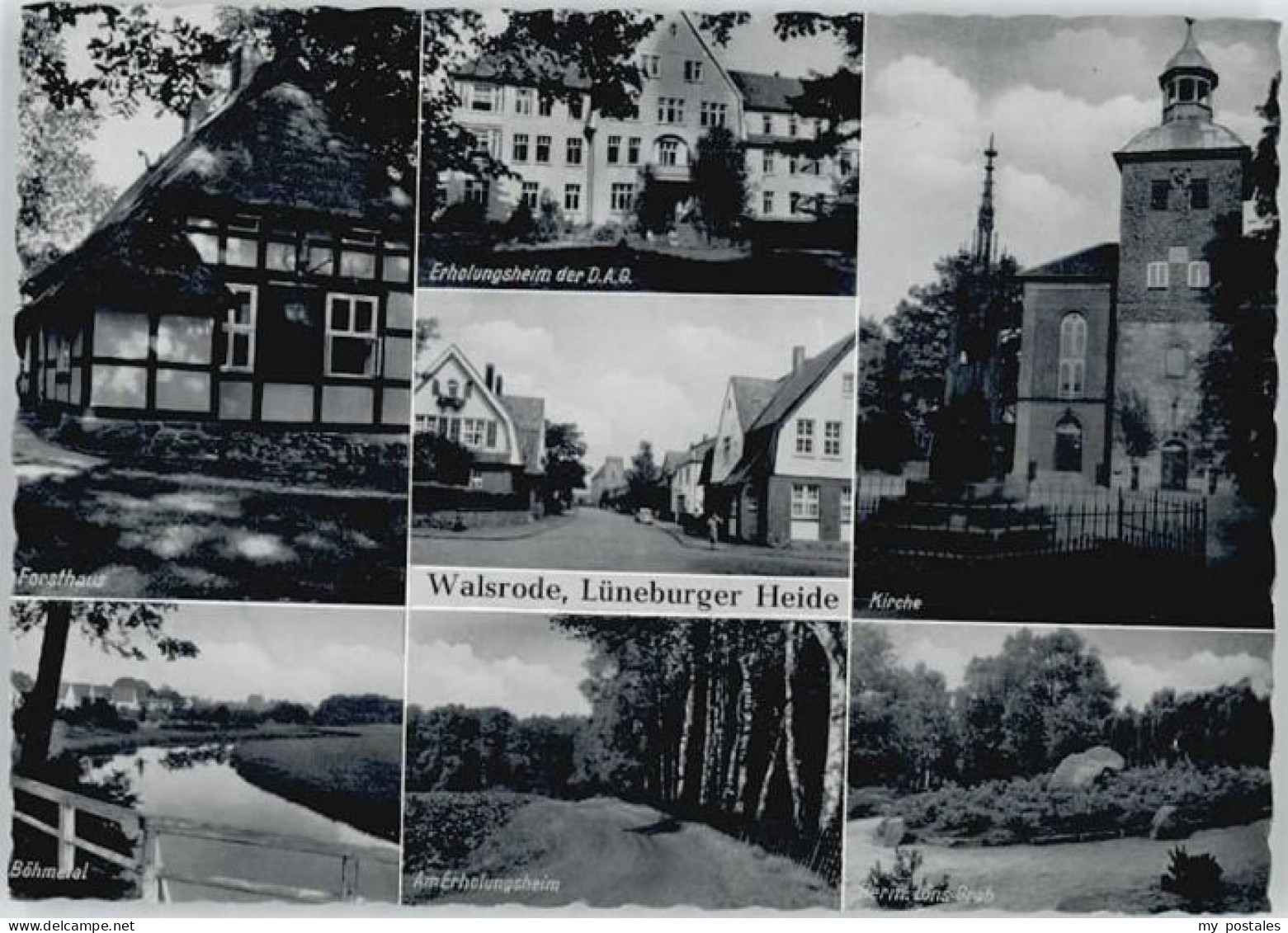 Walsrode Lueneburger Heide Walsrode Erholungsheim Forsthaus Kirche
