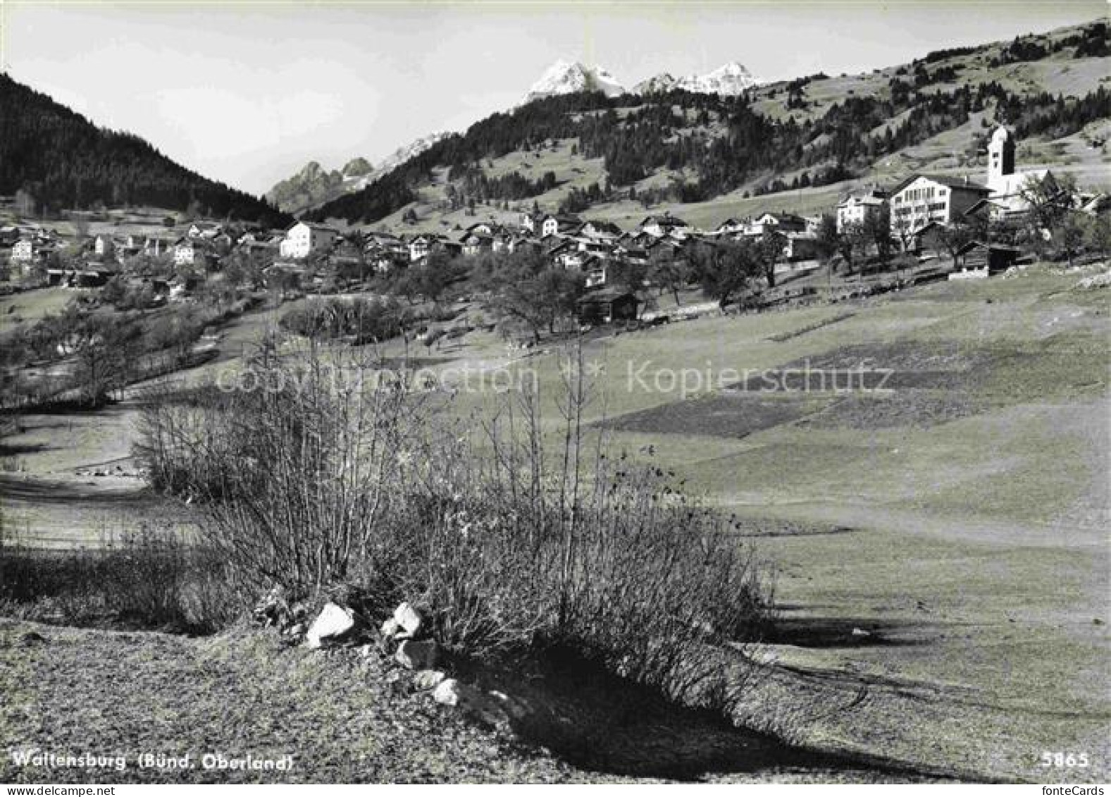 Waltensburg Vuorz Surselva GR Panorama