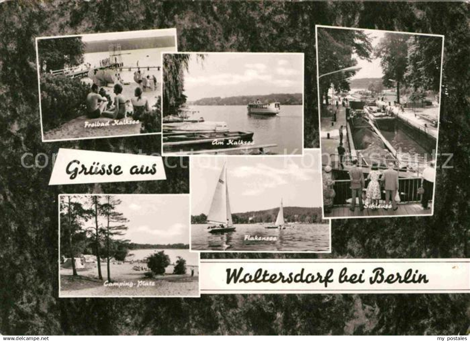 Waltersdorf Koenigs-Wusterhausen Freibad Kalksee Schleuse Campingplatz Flakensee
