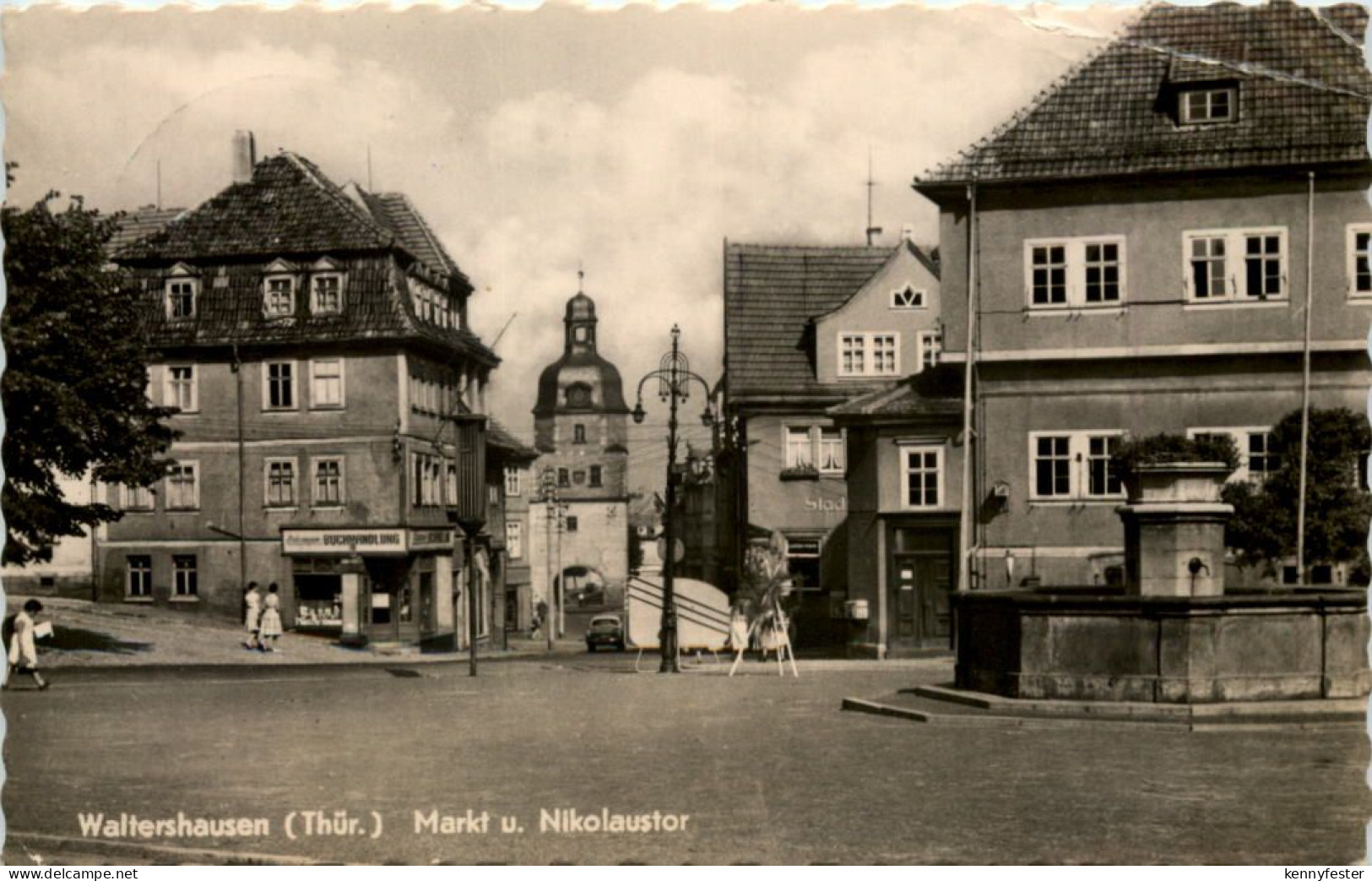 Waltershausen in Thüringen, Markt u. Nikolaustor