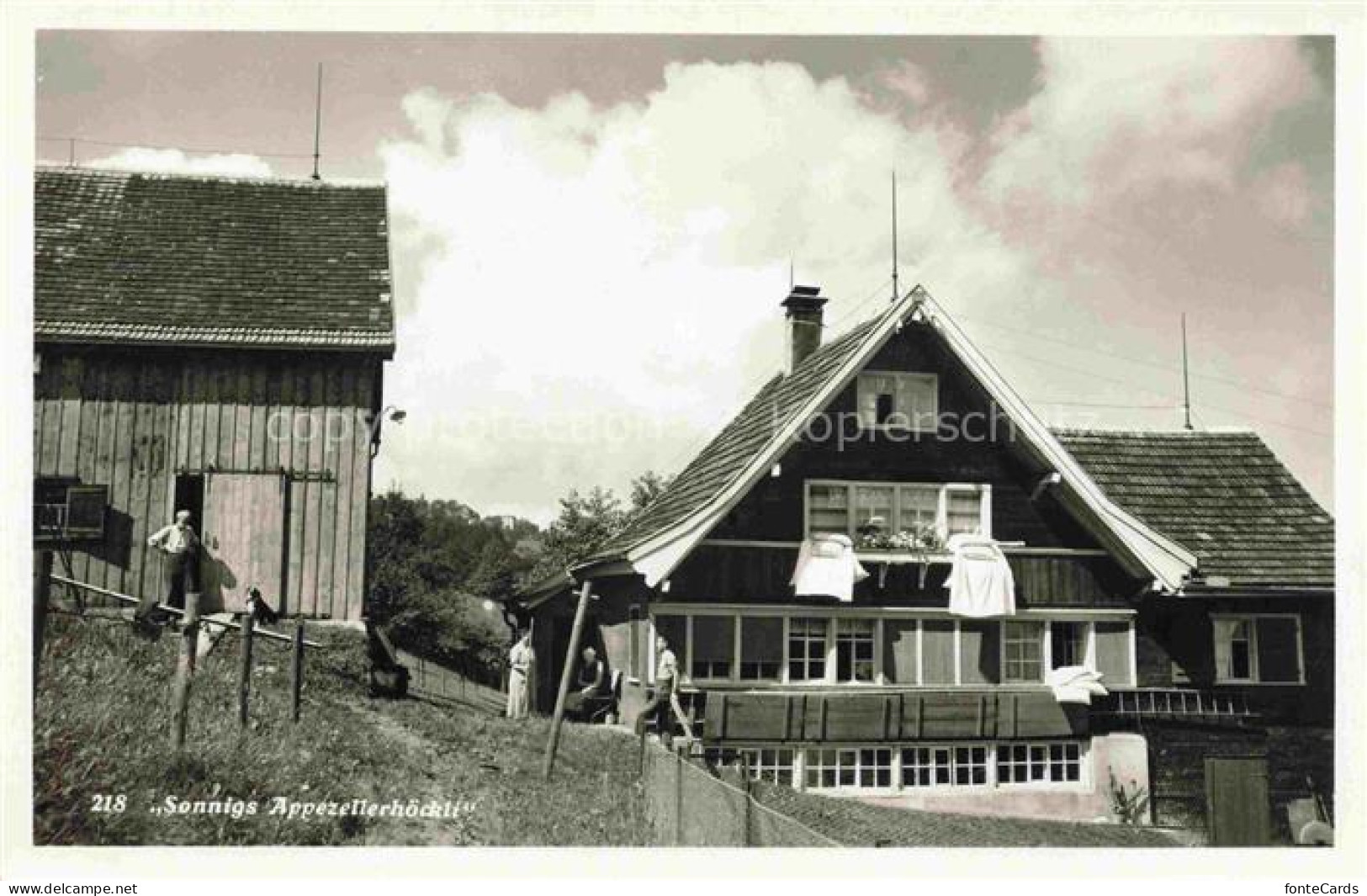 Walzenhausen Appenzell AR Sonnigs Appezellerhoeckli