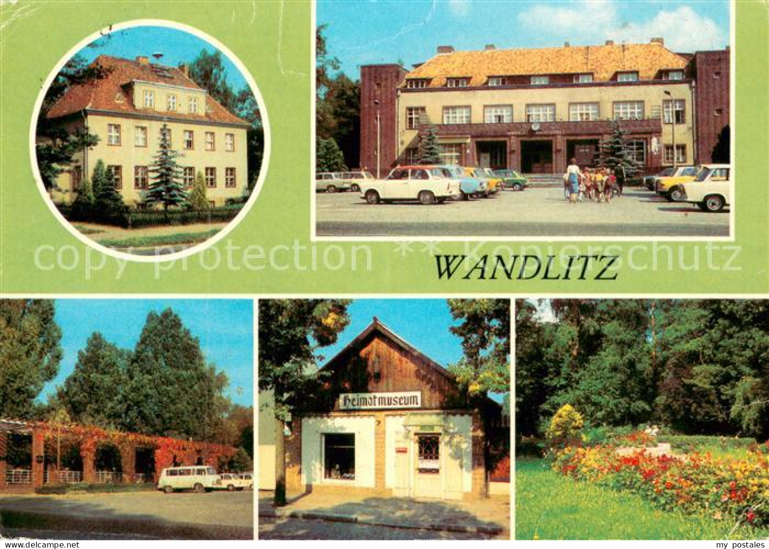 Wandlitz Postamt Bahnhof Platz der Befreiung Heimatmuseum Parkanlage