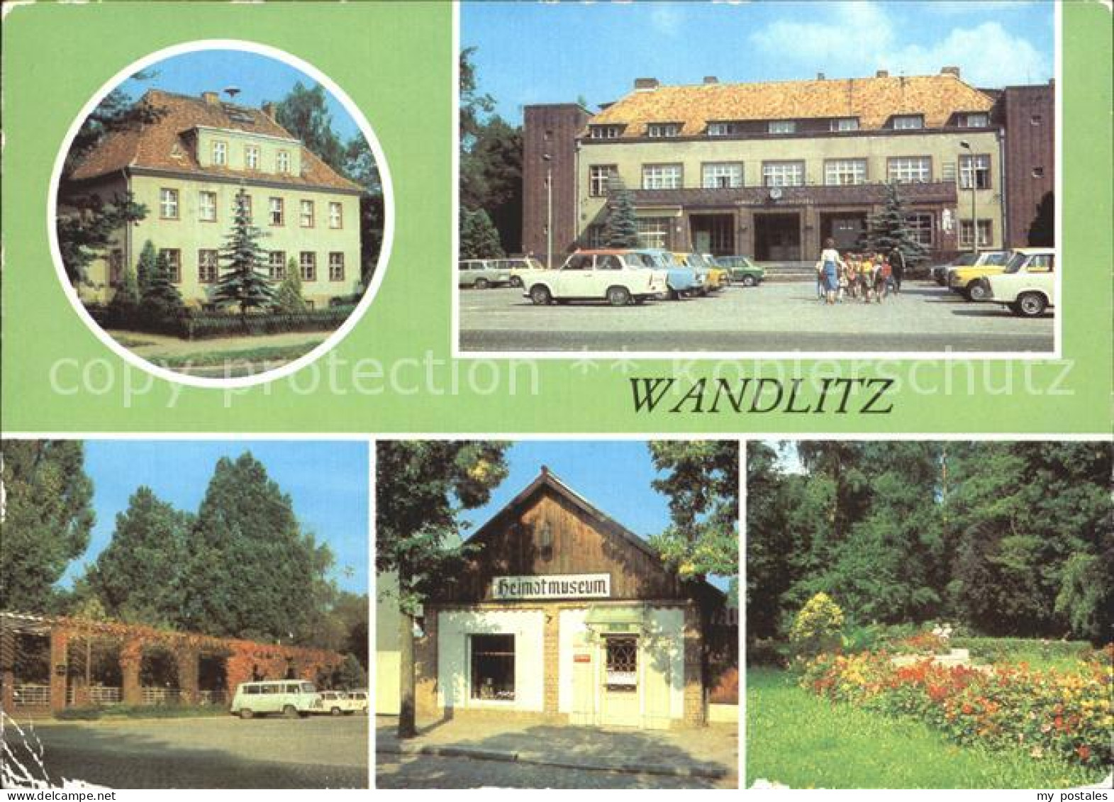 Wandlitz Postamt Bahnhof Platz der Befreiung Heimatmuseum Parkanlage