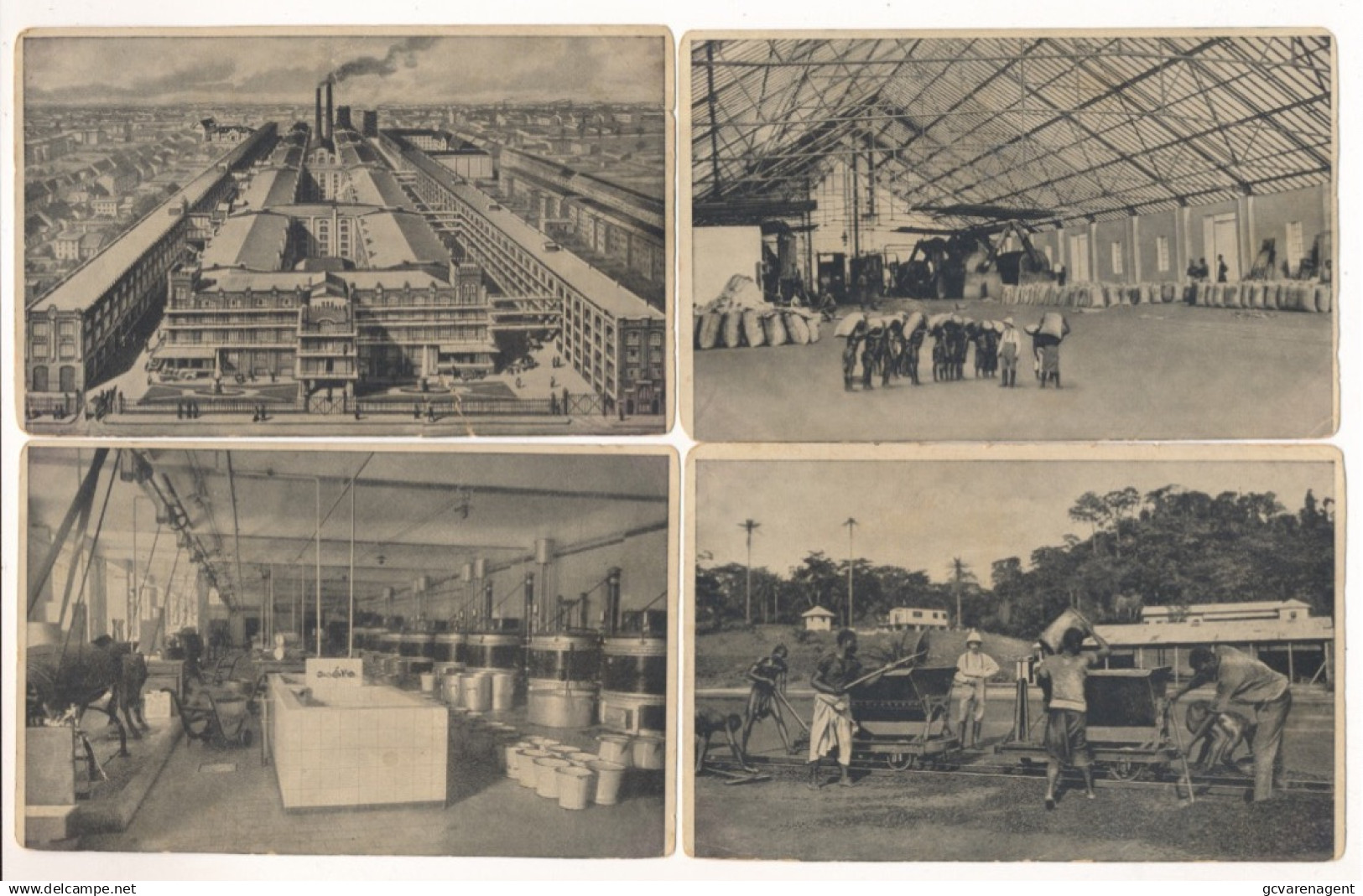WANDSBEK  10 ALTE POSTKARTEN - FABRIK CACAO RICHARDT A WANDSBEK.  SIE SCANS