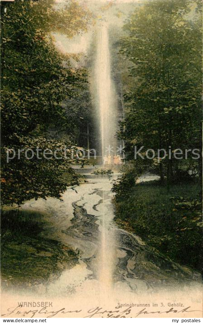Wandsbek Springbrunnen im 3. Gehoelz