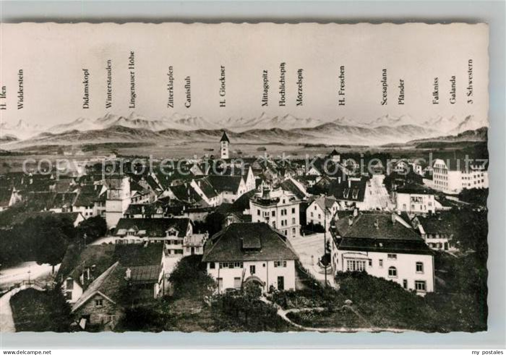 Wangen Allgaeu Alpenpanorama