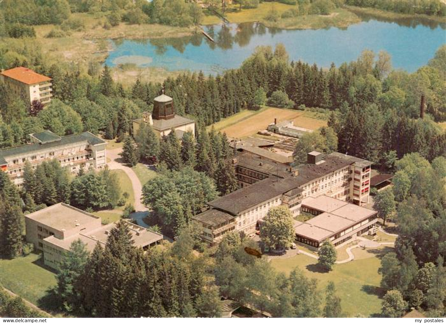 Wangen Allgaeu Bayern Fachklinik Wangen mit Heinrich Bruegger Schule Fliegeraufn