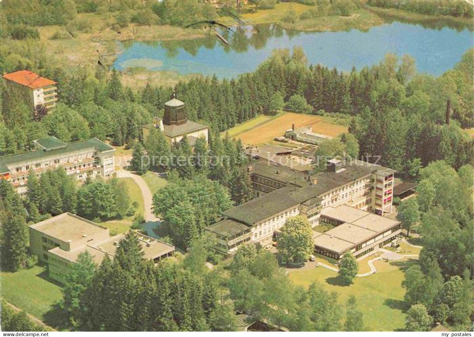 Wangen Allgaeu Bayern Fachklinik Wangen mit Heinrich Bruegger Schule Fliegeraufn