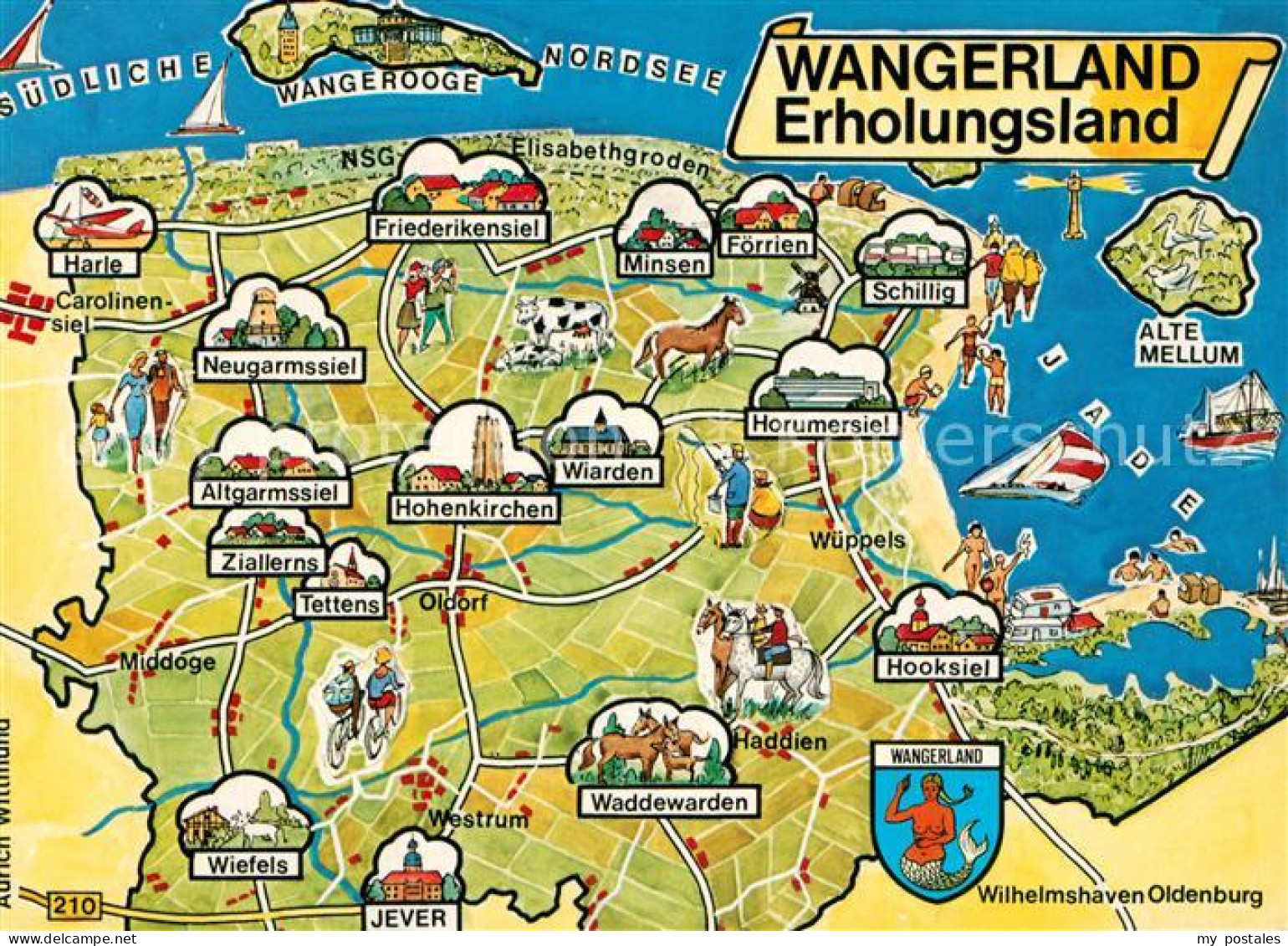 Wangerland Gebietskarte