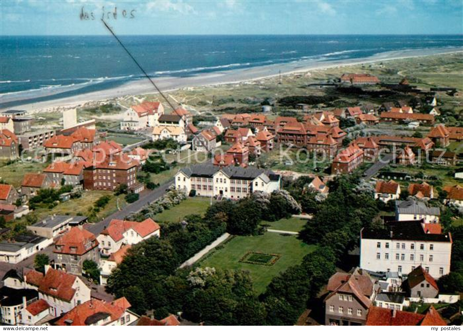 Wangerooge Nordseebad Fliegeraufnahme