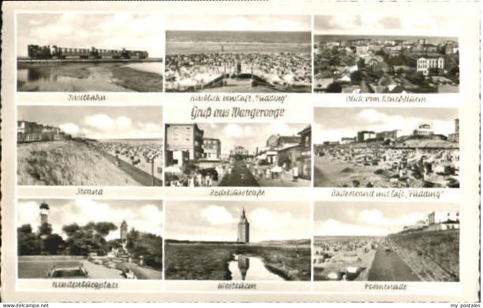 Wangerooge Nordseebad Wangerooge Bahn Strand Turm  x 1958