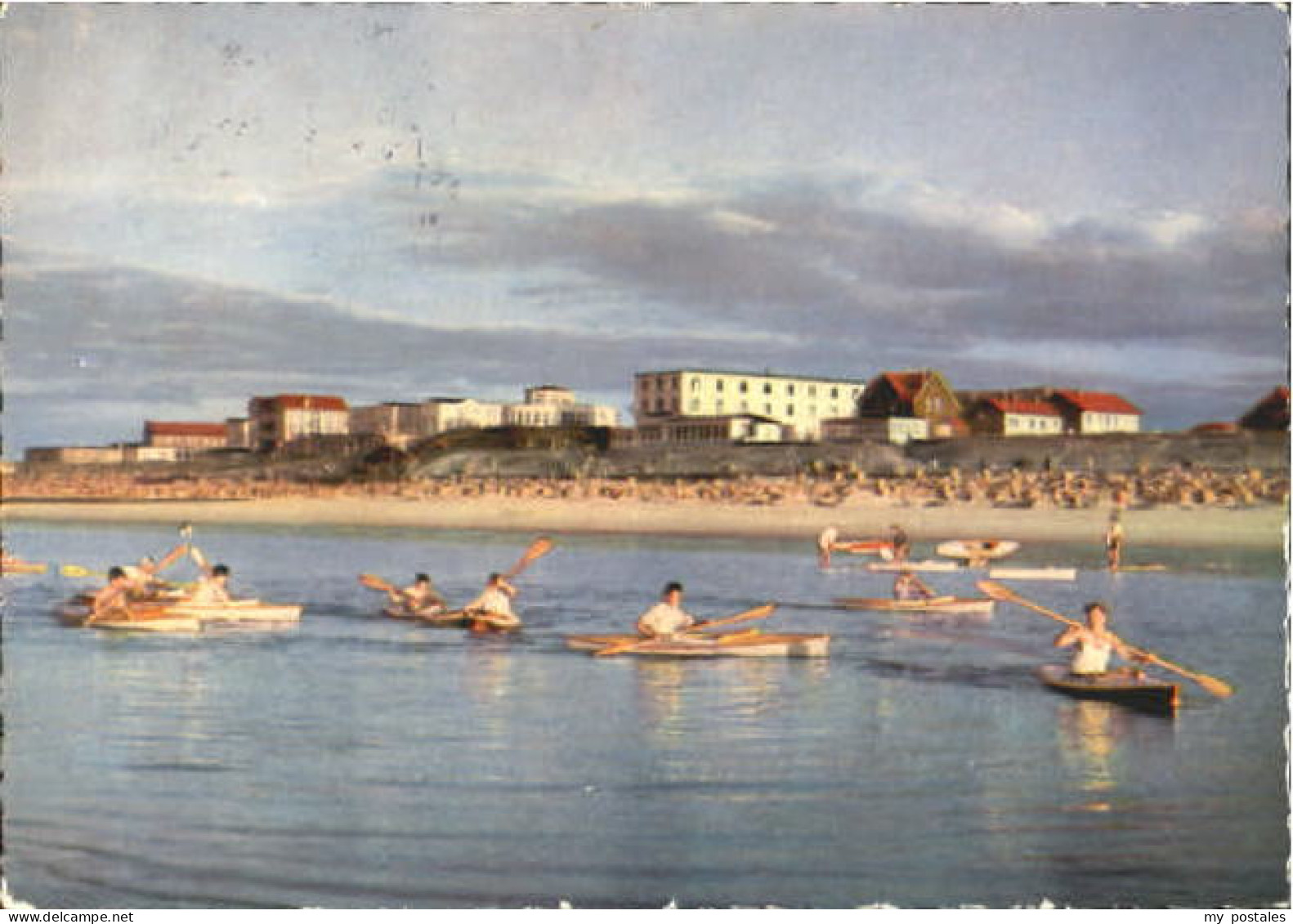 Wangerooge Nordseebad Wangerooge Strand Kanu x 1959