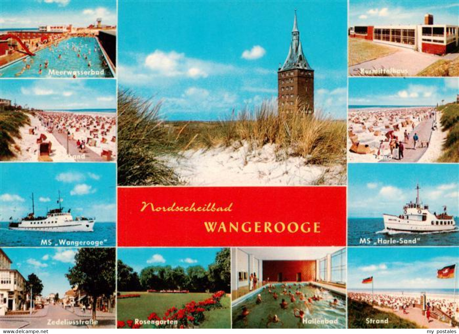 Wangerooge Wangeroog Nordseebad Meerwasserbad Strandpartien MS Wangerooge Zedeli
