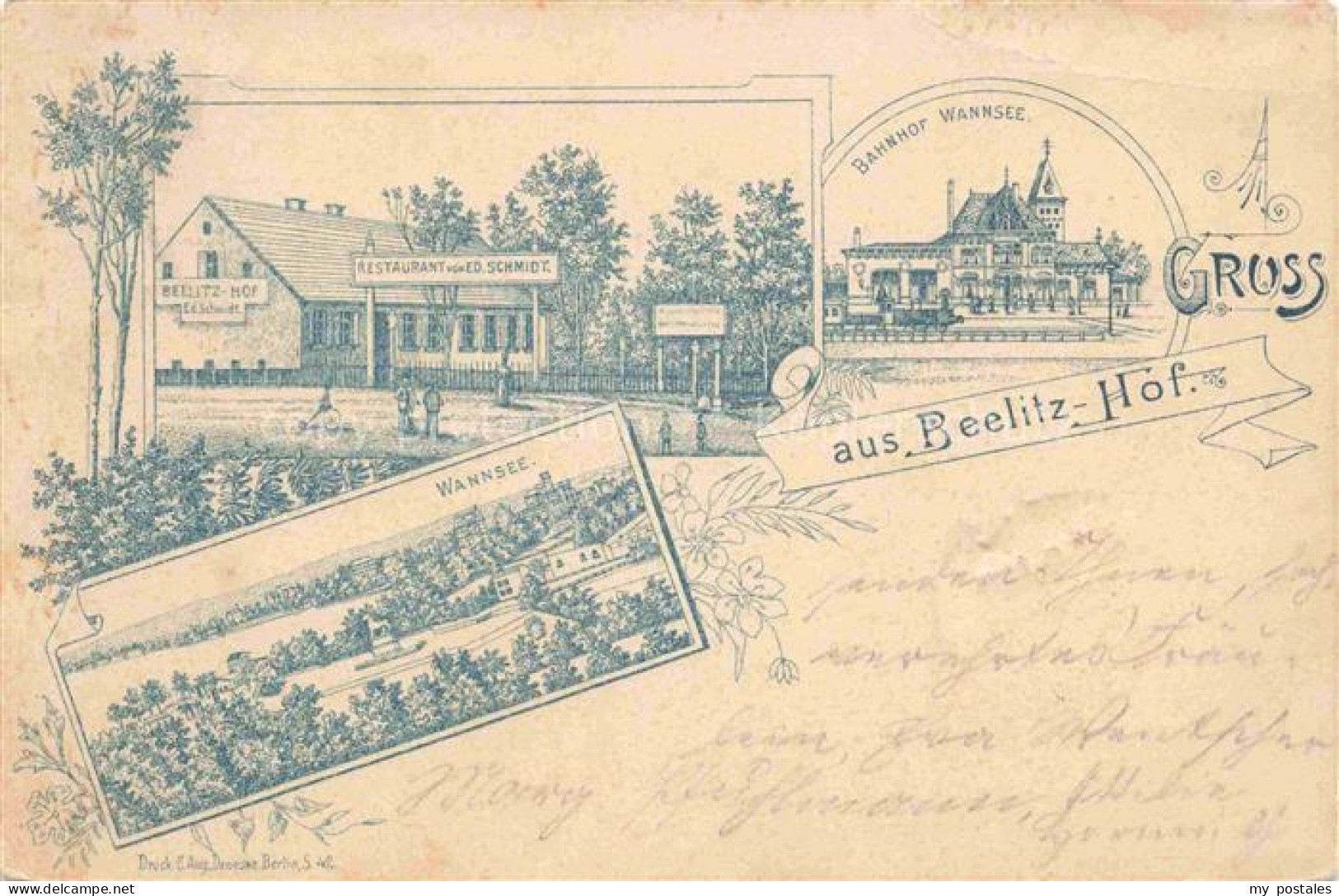 Wannsee STEGLITZ-ZEHLENDORF BERLIN Beelitz-Hof Restaurant Bahnhof Panorama Wanns
