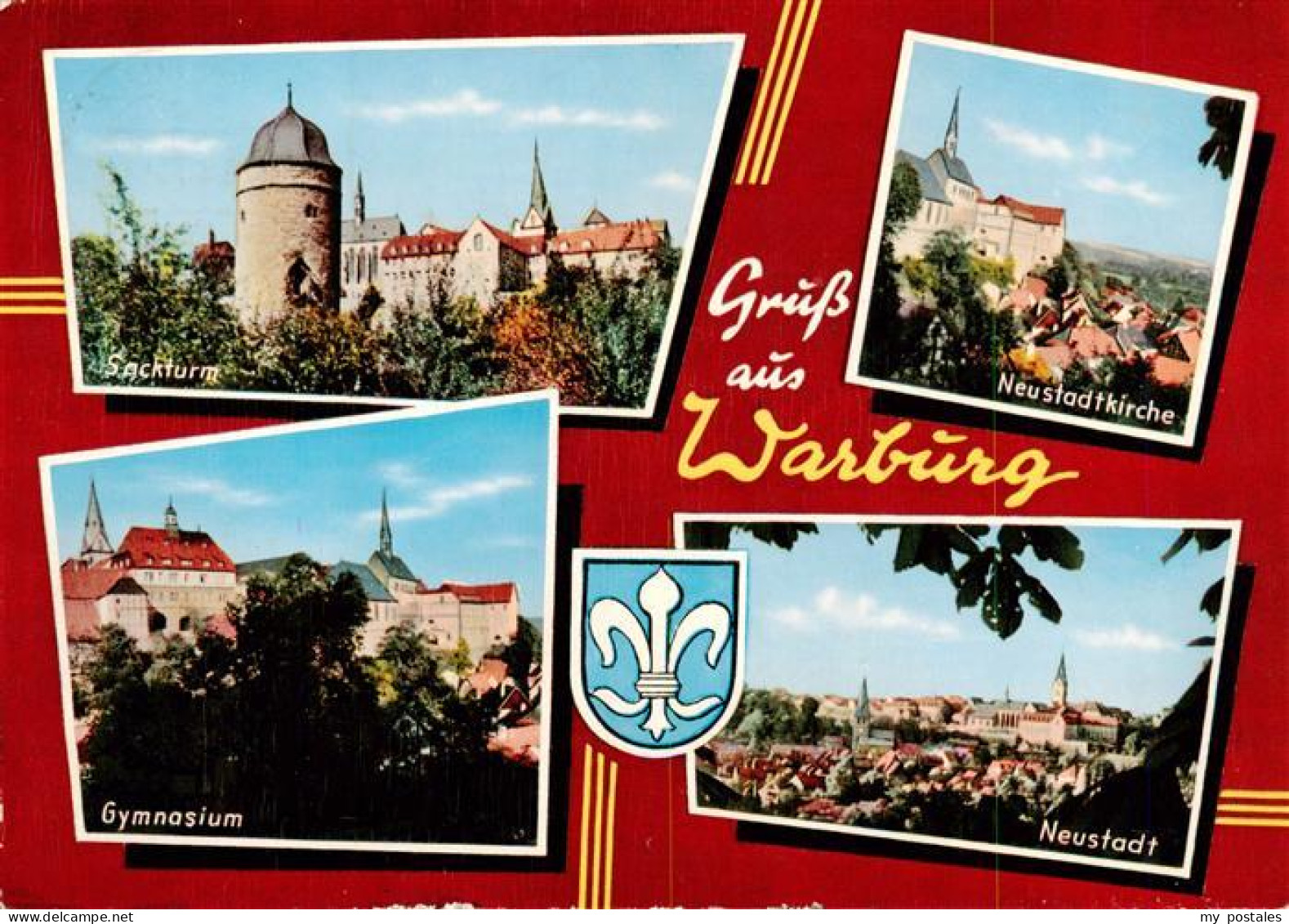 Warburg Westfalen Sackturm Neustadtkirche Gymnasium