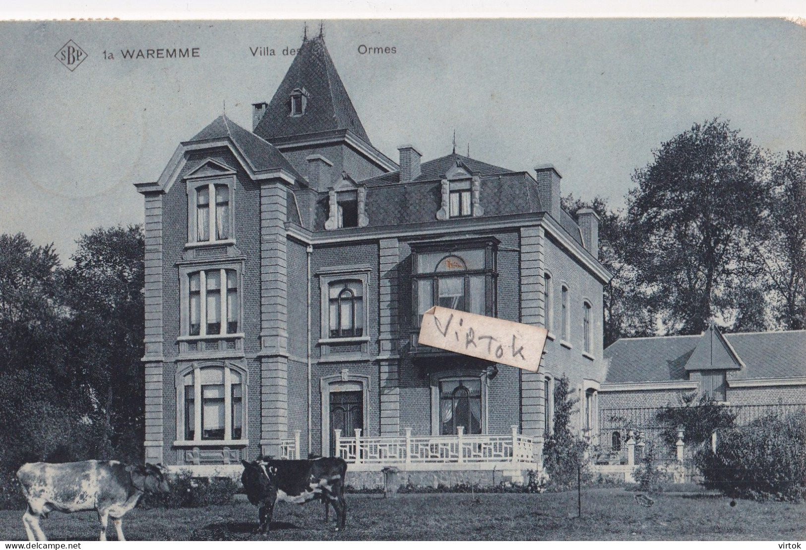 Waremme : villa des ormes   (  SBP card )  1911