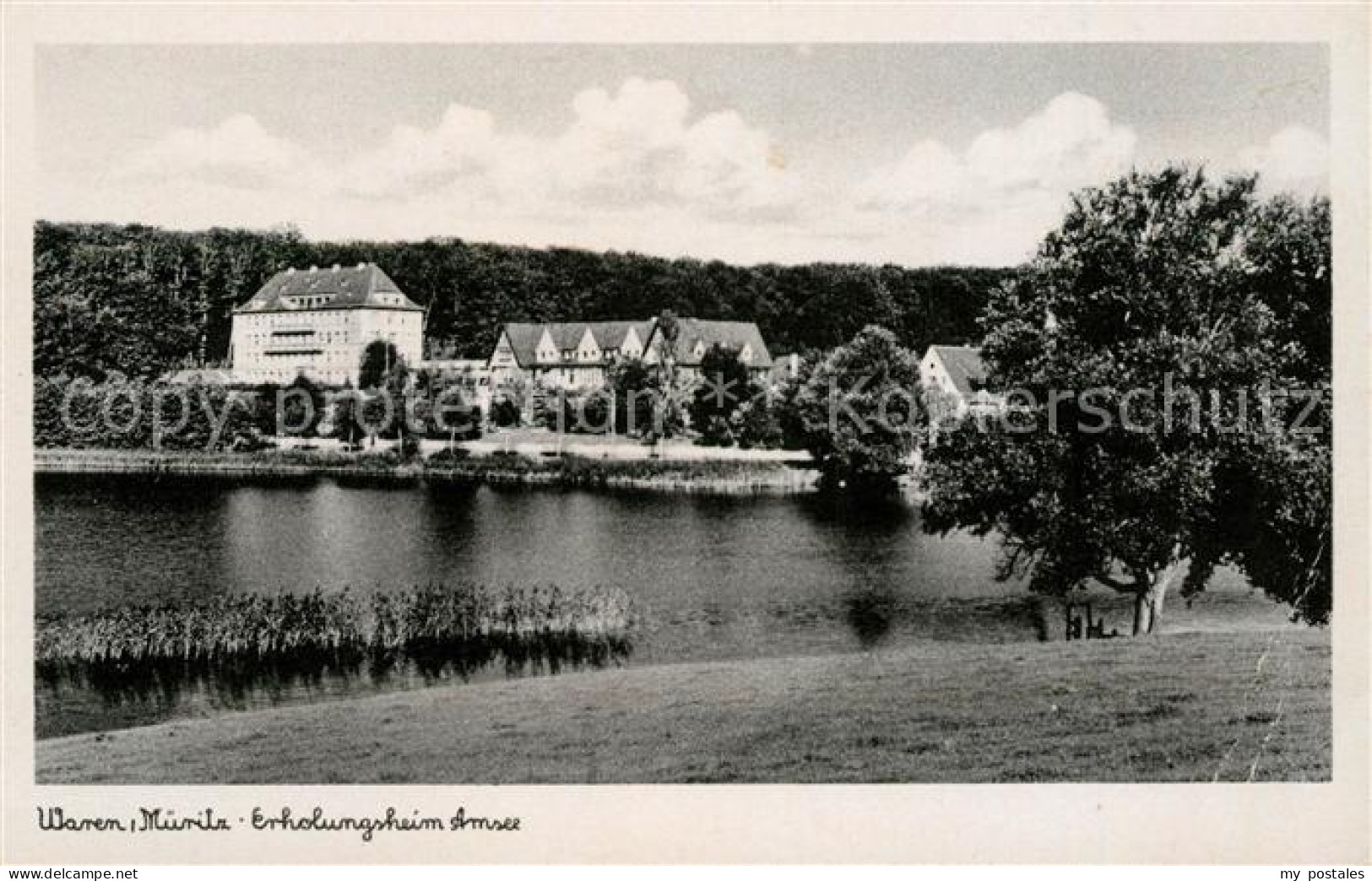 Waren Mueritz Erholungsheim Amsee an der Mueritz Mecklenburgische Seenplatte
