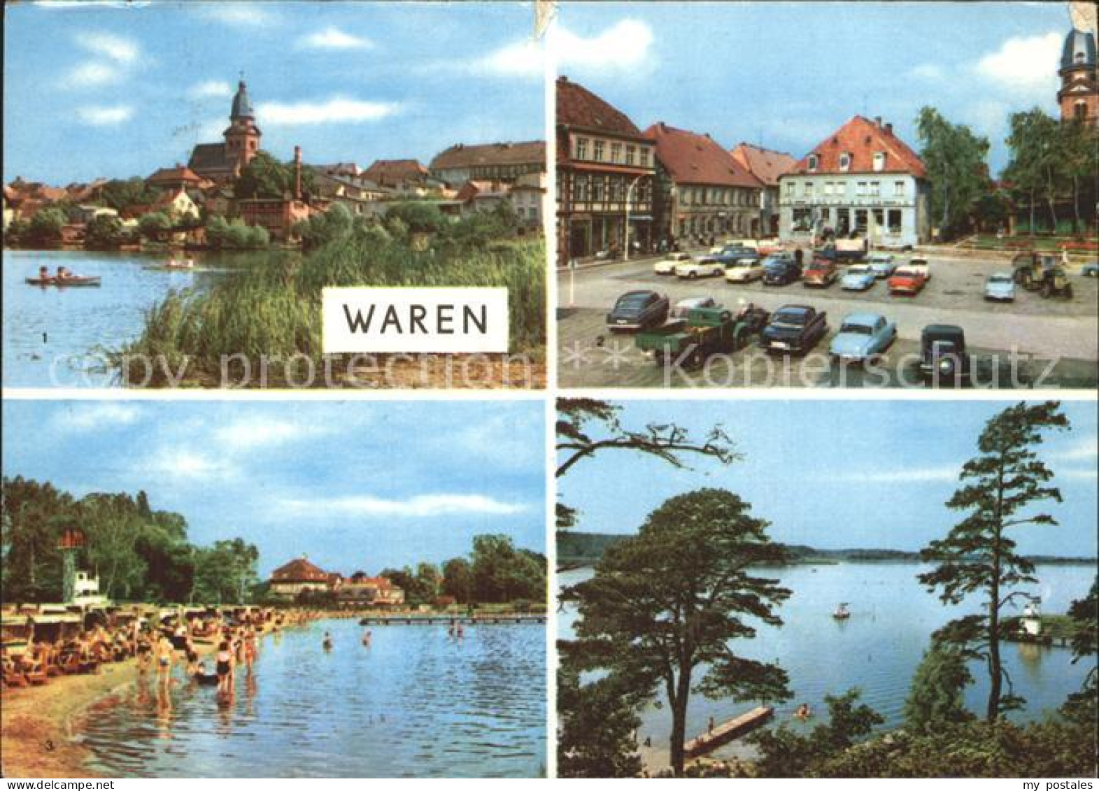 Waren Mueritz Markt Badeanstalt Mueritz Tiefwarensee