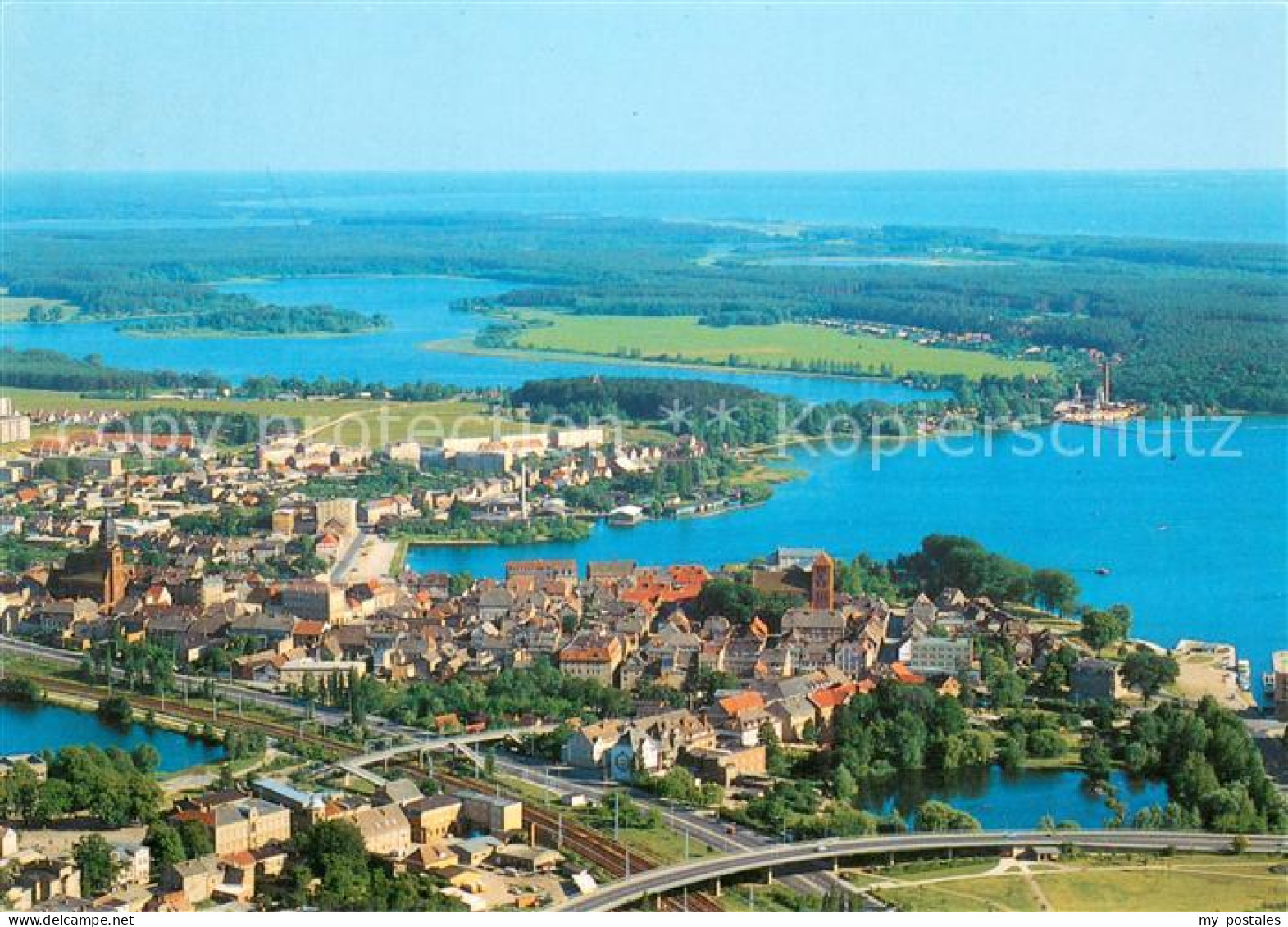 Waren Mueritz Mueritz Nationalpark Fliegeraufnahme
